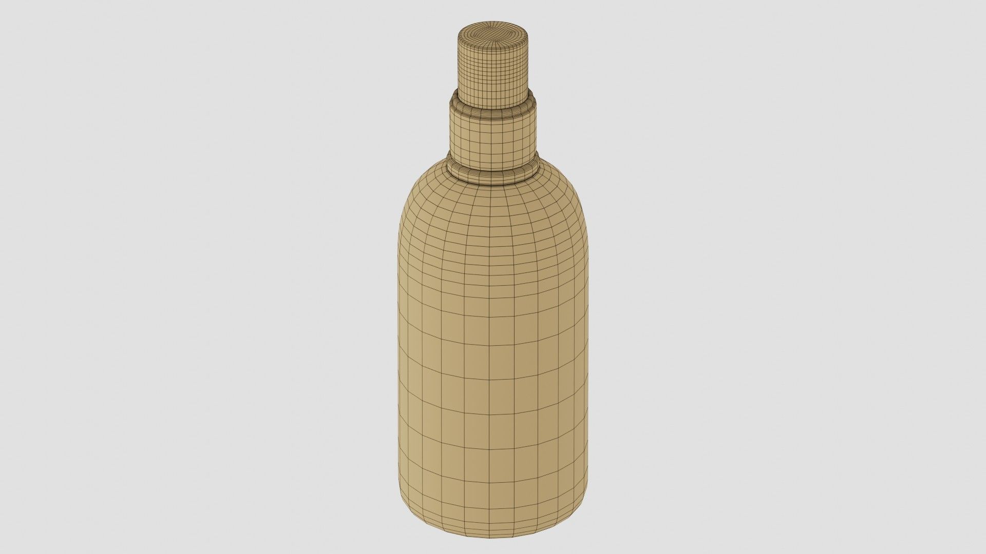 Black Spray Bottle 02 3D model_9