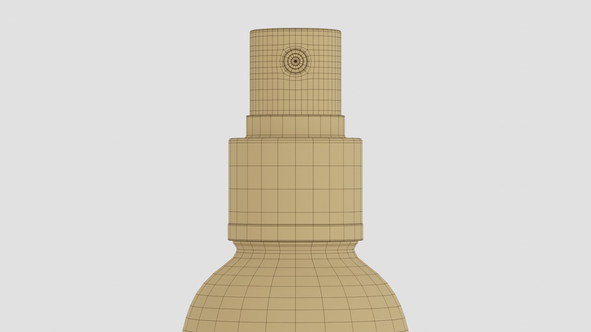 Black Spray Bottle 03 3D model_7
