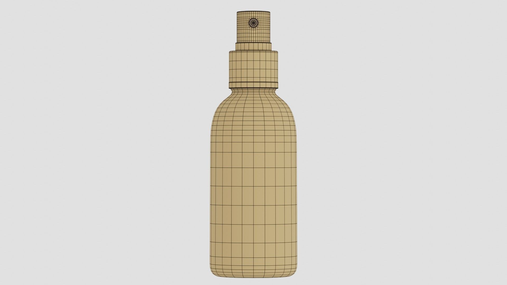 Black Spray Bottle 03 3D model_6