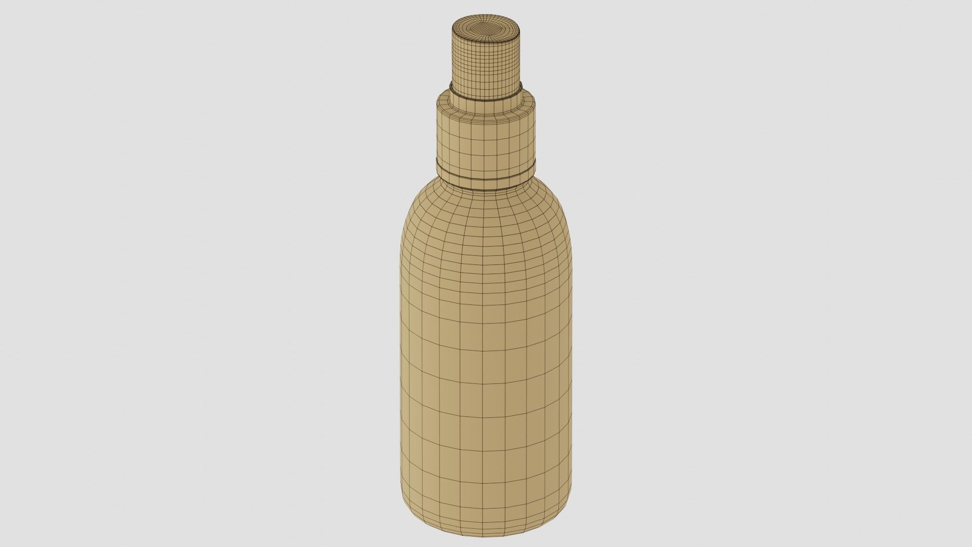 Black Spray Bottle 03 3D model_9