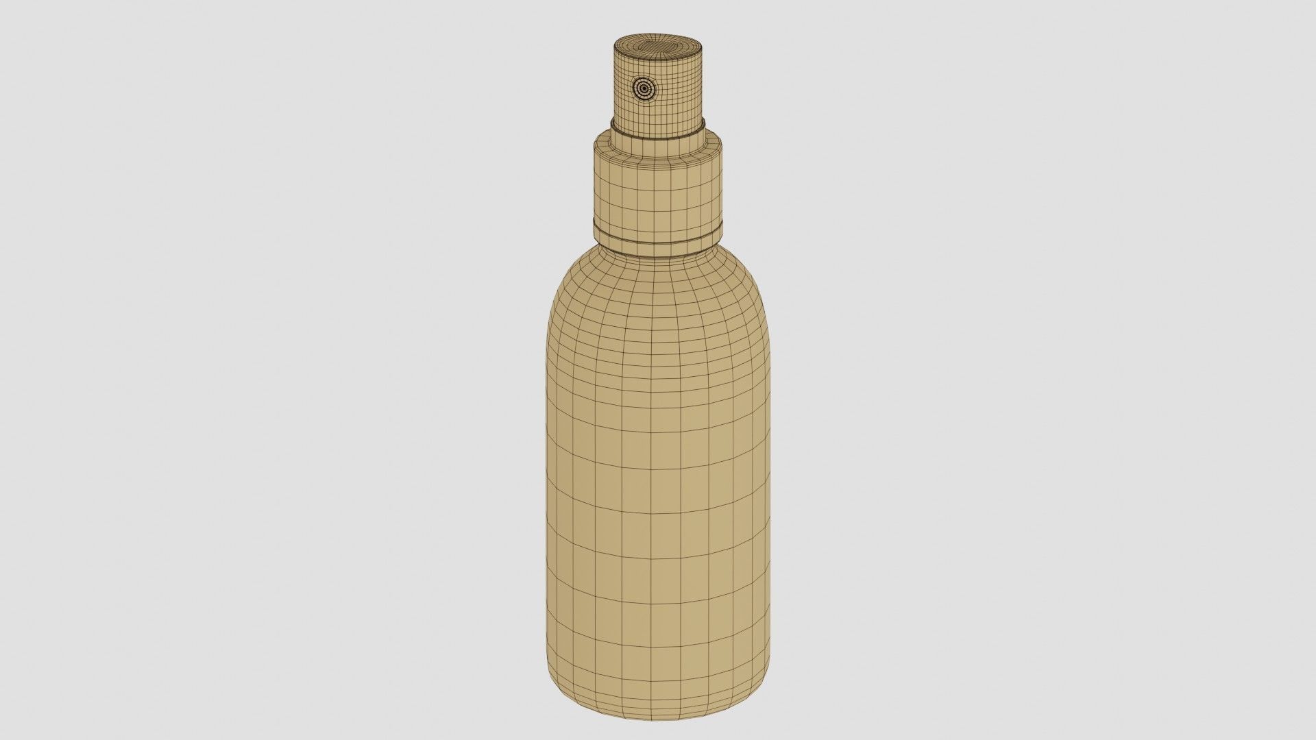Black Spray Bottle 03 3D model_8