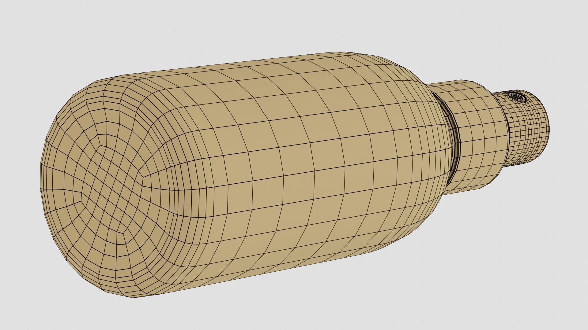 Black Spray Bottle 03 3D model_11