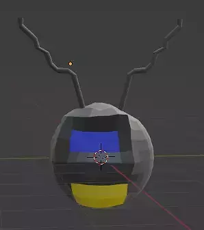 flying robot Low-poly 3D model