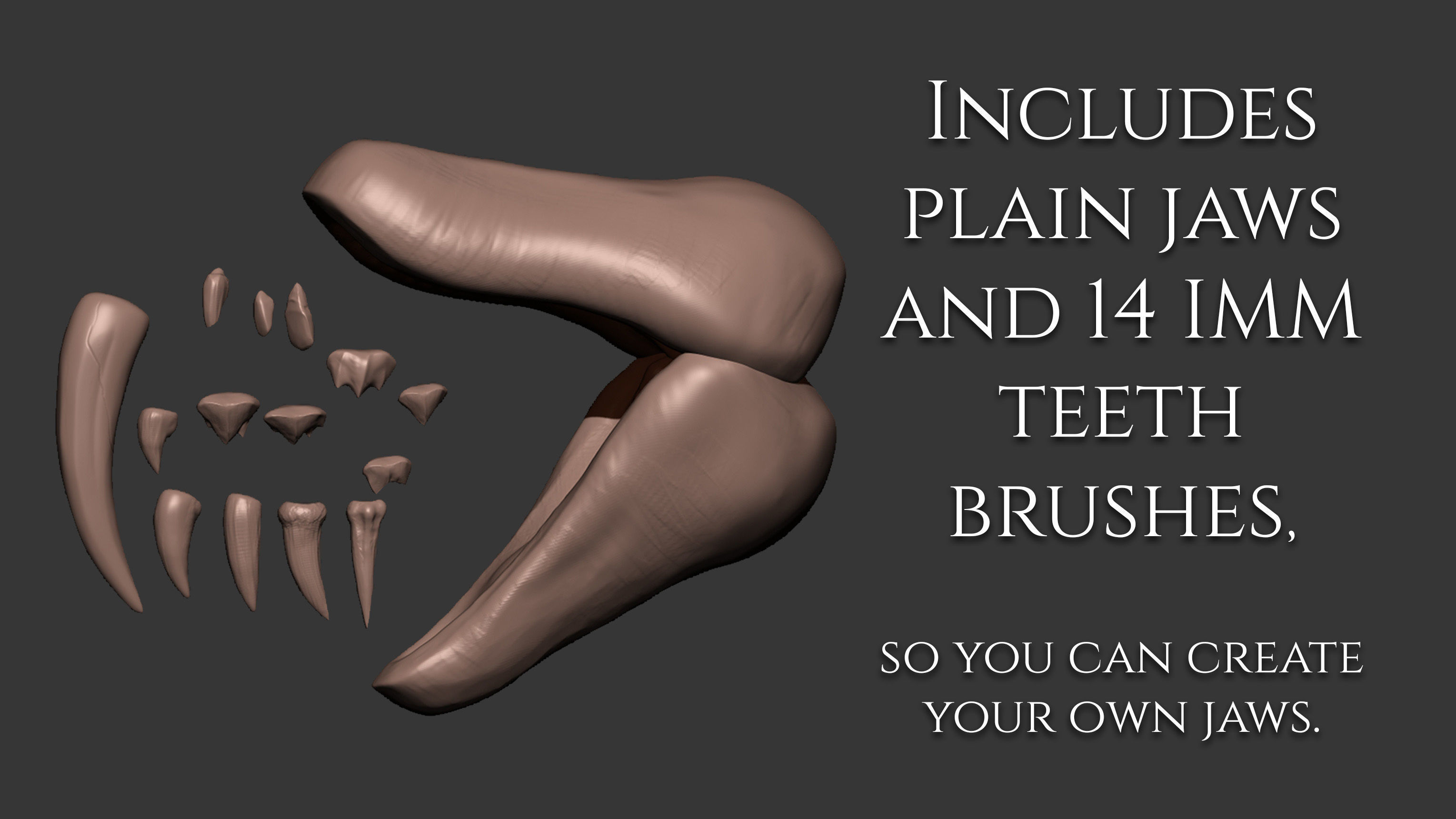 7 jaws tongues and teeth for creatures Texture_3