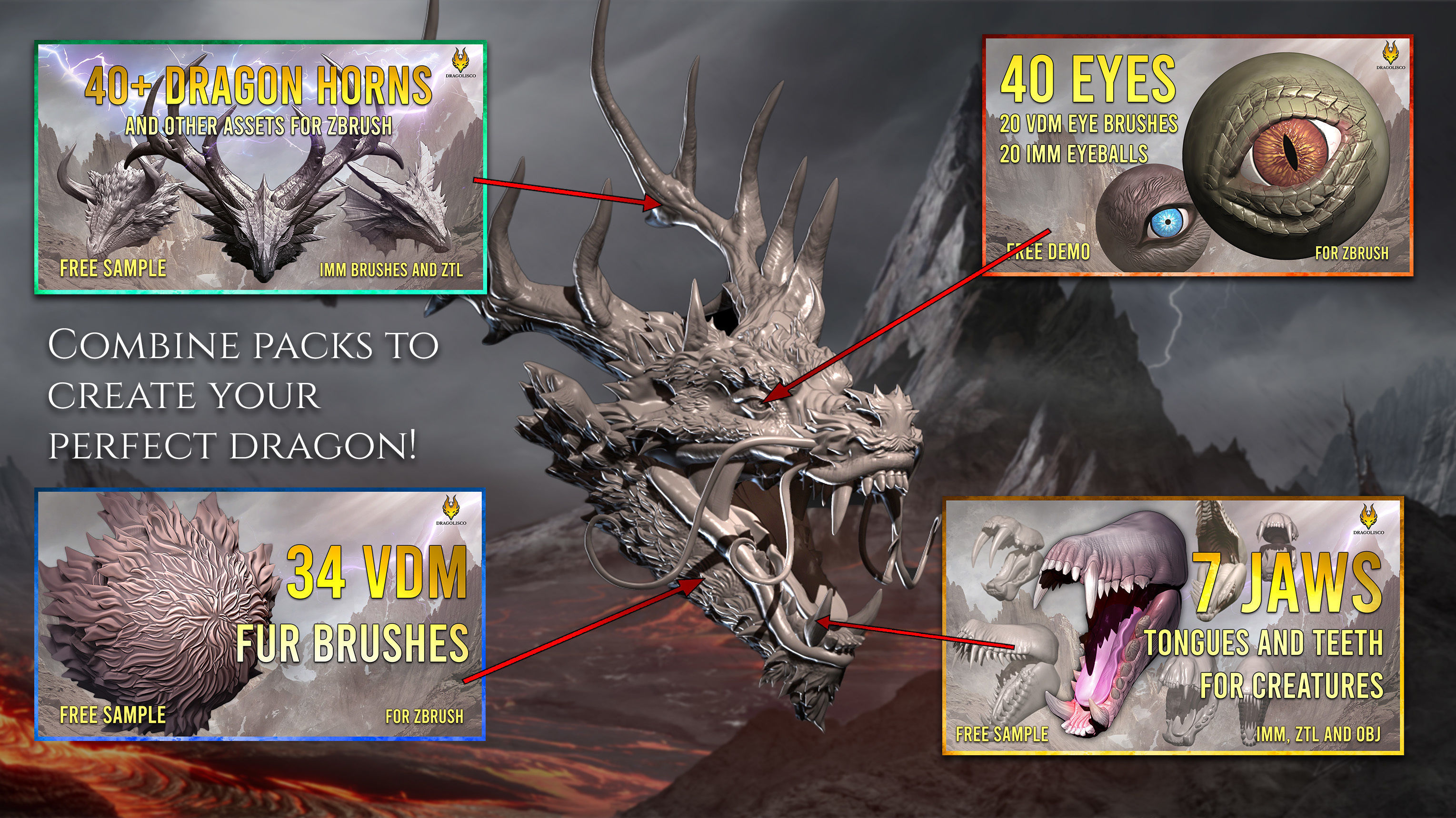 7 jaws tongues and teeth for creatures Texture_5