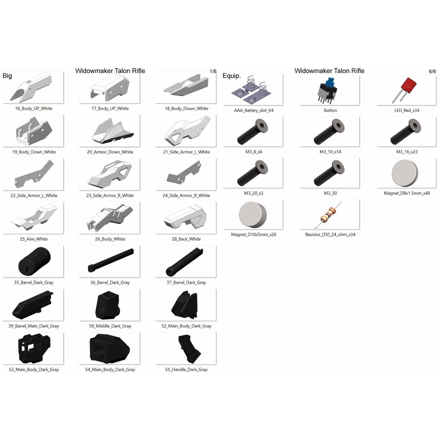 Widowmaker Talon - Overwatch - STL CAD bundle - Commercial Use 3D print model_16