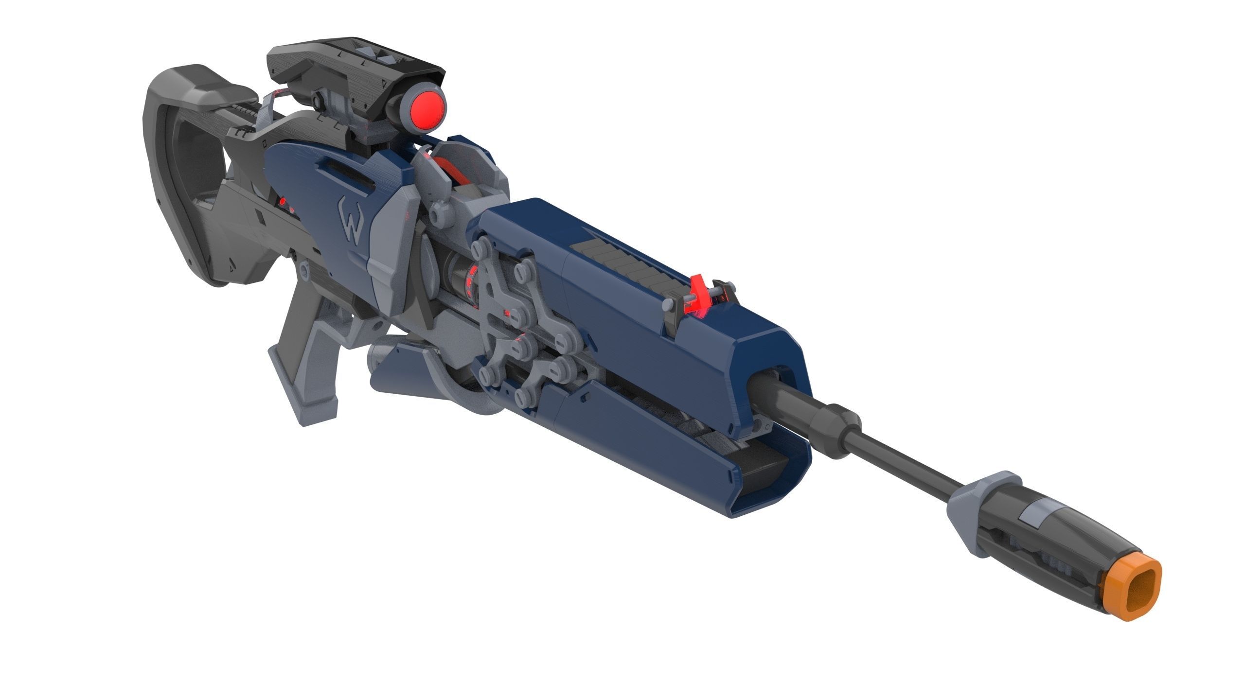 Widowmaker Original Skin - Overwatch - STL and CAD Personal Use 3D print model_8