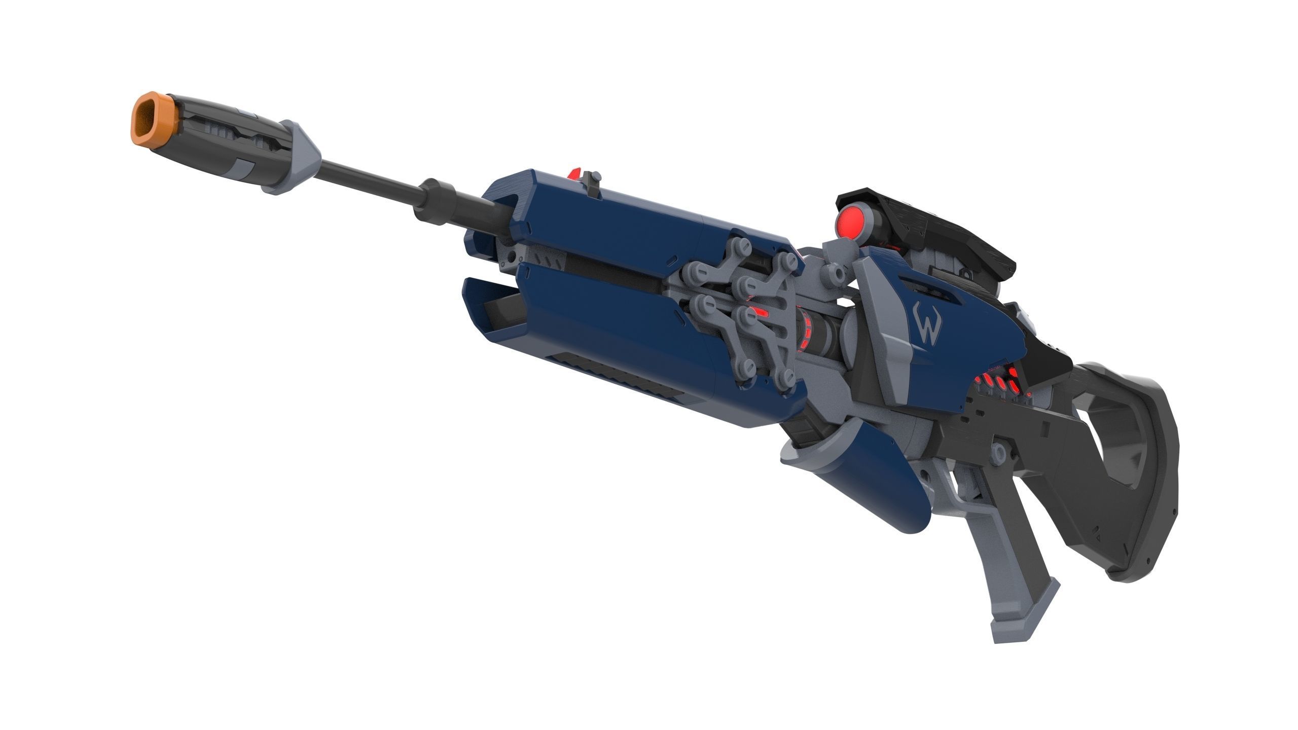 Widowmaker Original Skin - Overwatch - STL and CAD Personal Use 3D print model_6