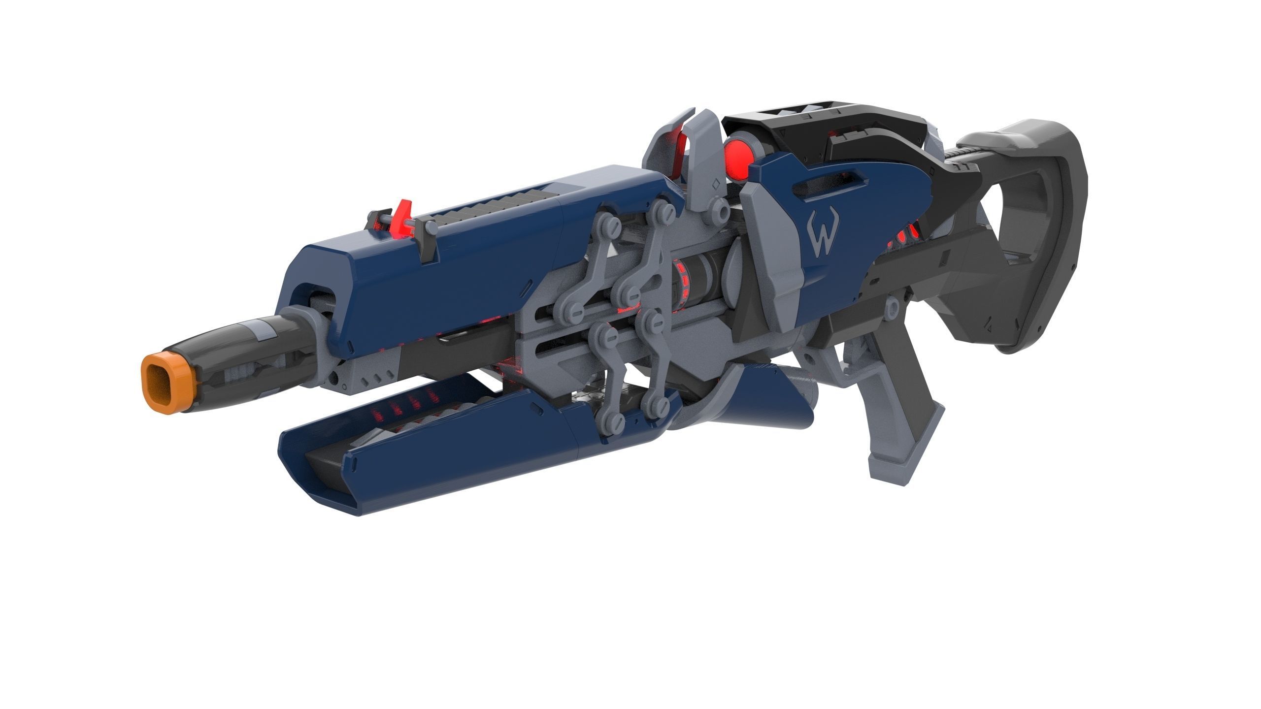 Widowmaker Original Skin - Overwatch - STL and CAD Personal Use 3D print model_2