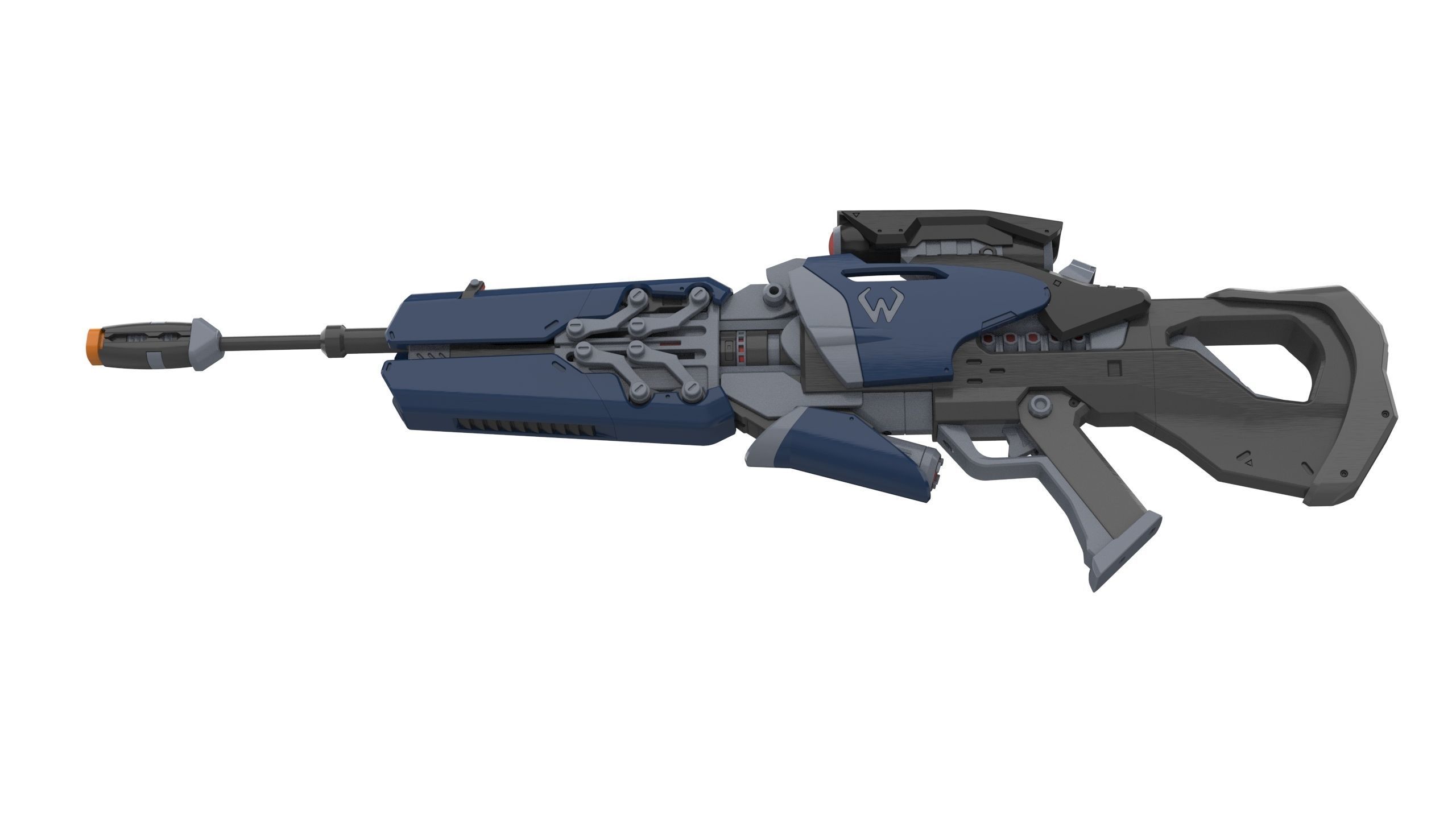 Widowmaker Original Skin - Overwatch - STL and CAD Personal Use 3D print model_10