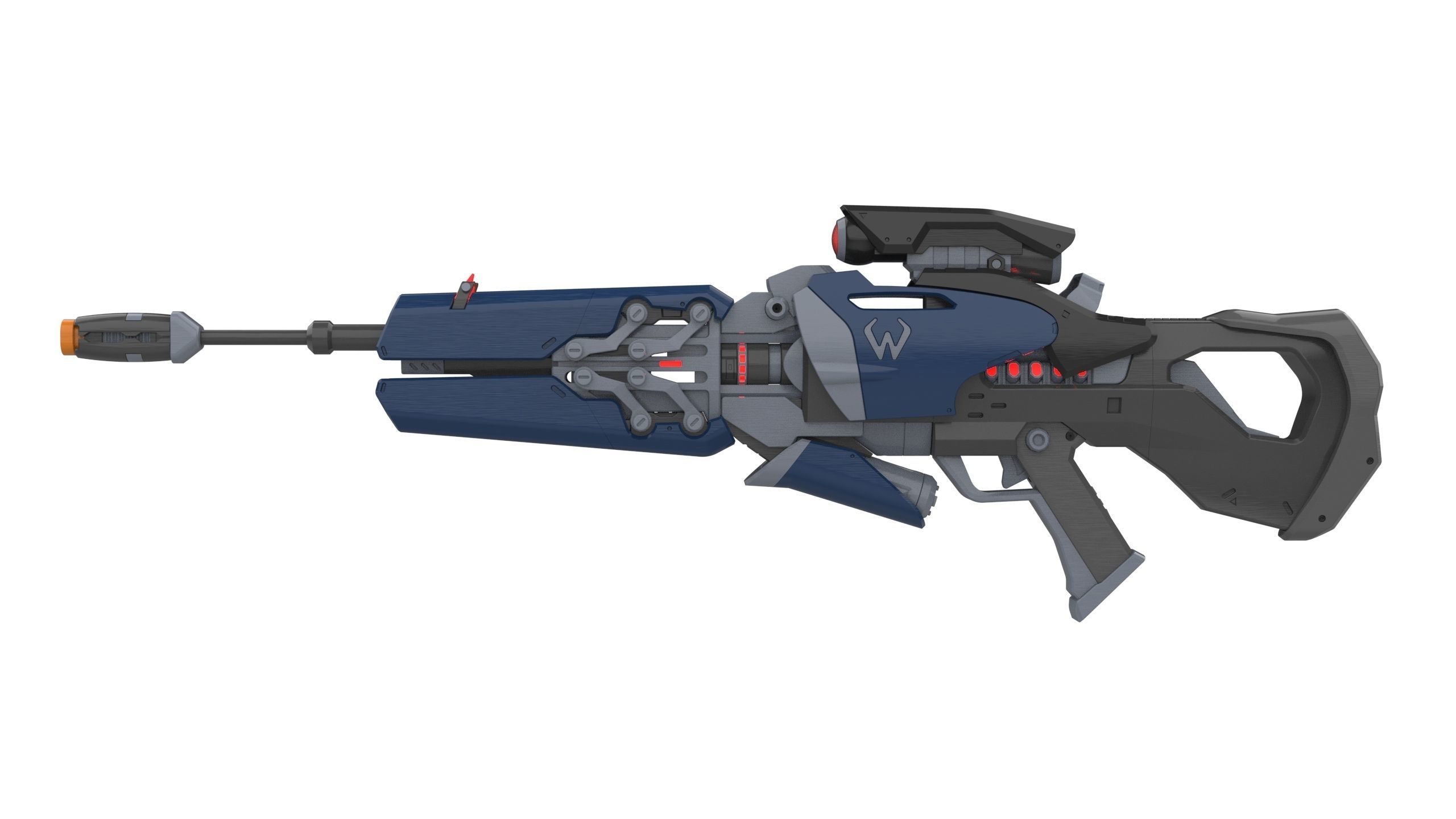 Widowmaker Original Skin - Overwatch - STL and CAD Personal Use 3D print model_9