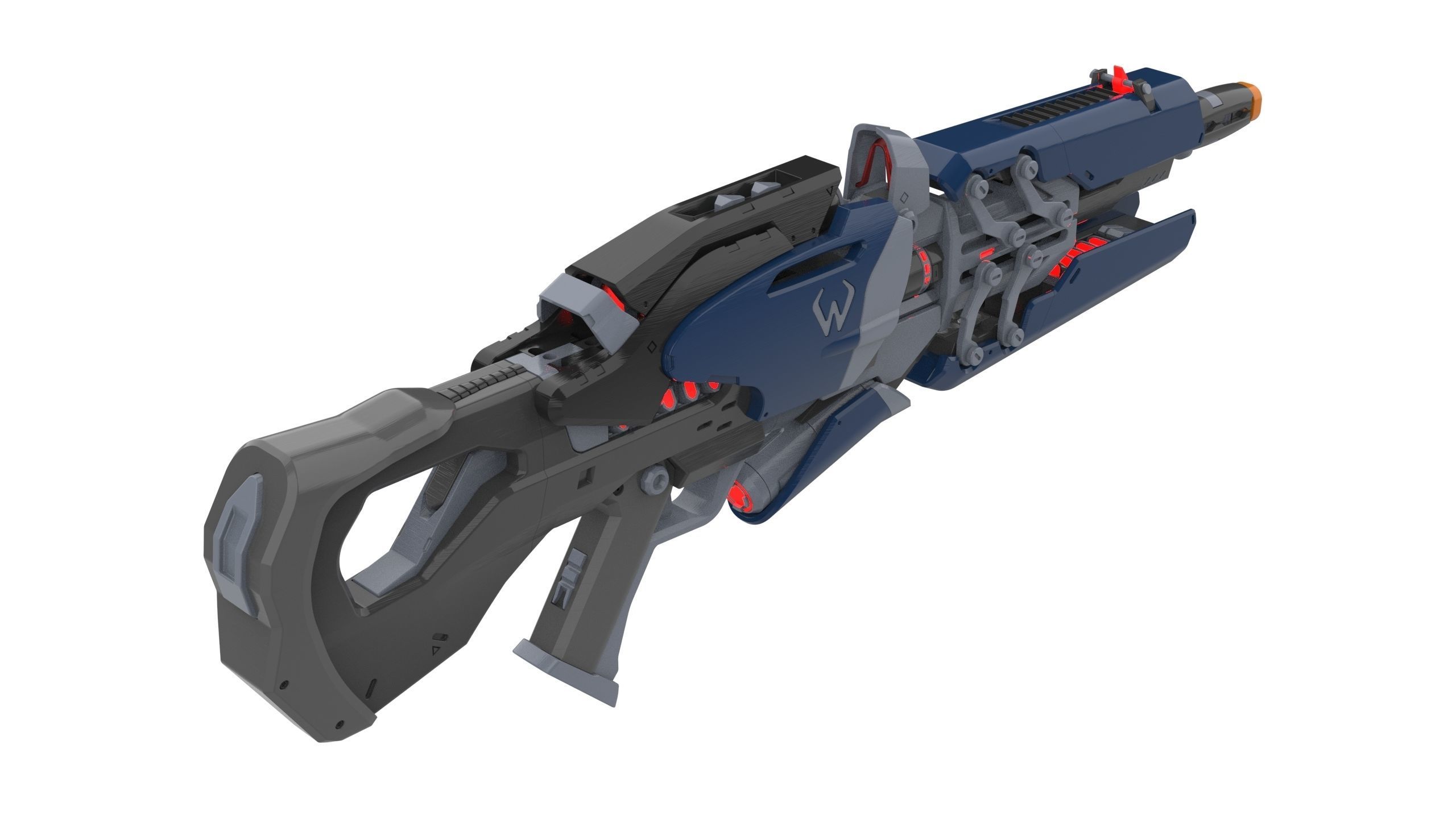Widowmaker Original Skin - Overwatch - STL and CAD Personal Use 3D print model_5