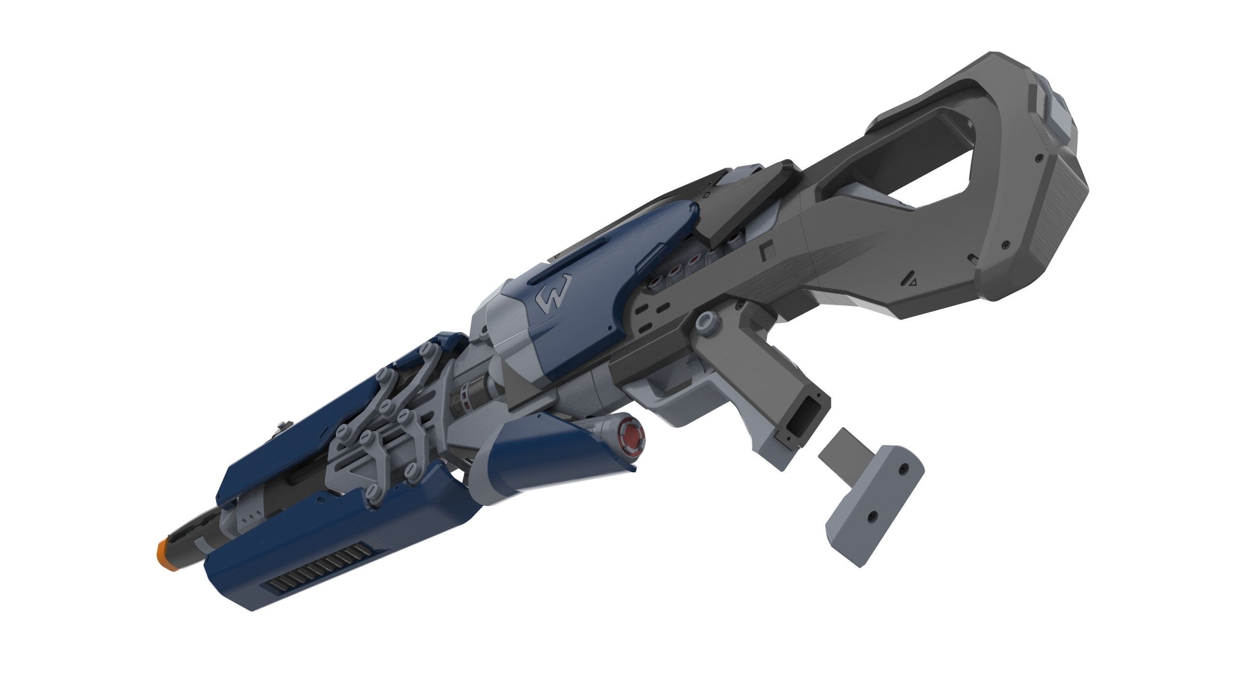 Widowmaker Original Skin - Overwatch - STL and CAD Personal Use 3D print model_11