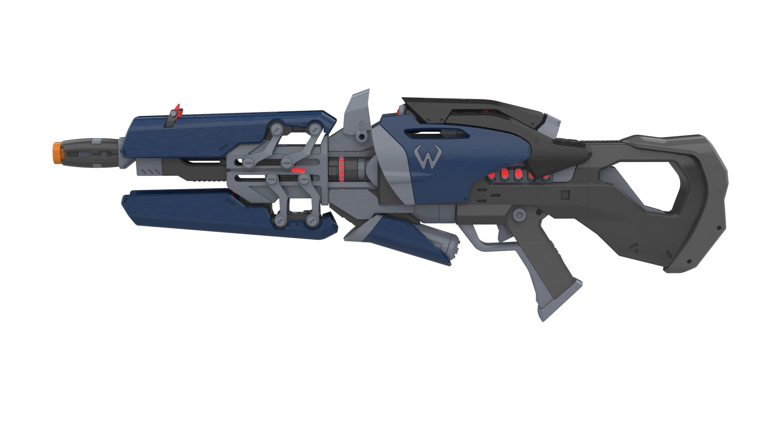 Widowmaker Original Skin - Overwatch - STL and CAD Personal Use 3D print model_3