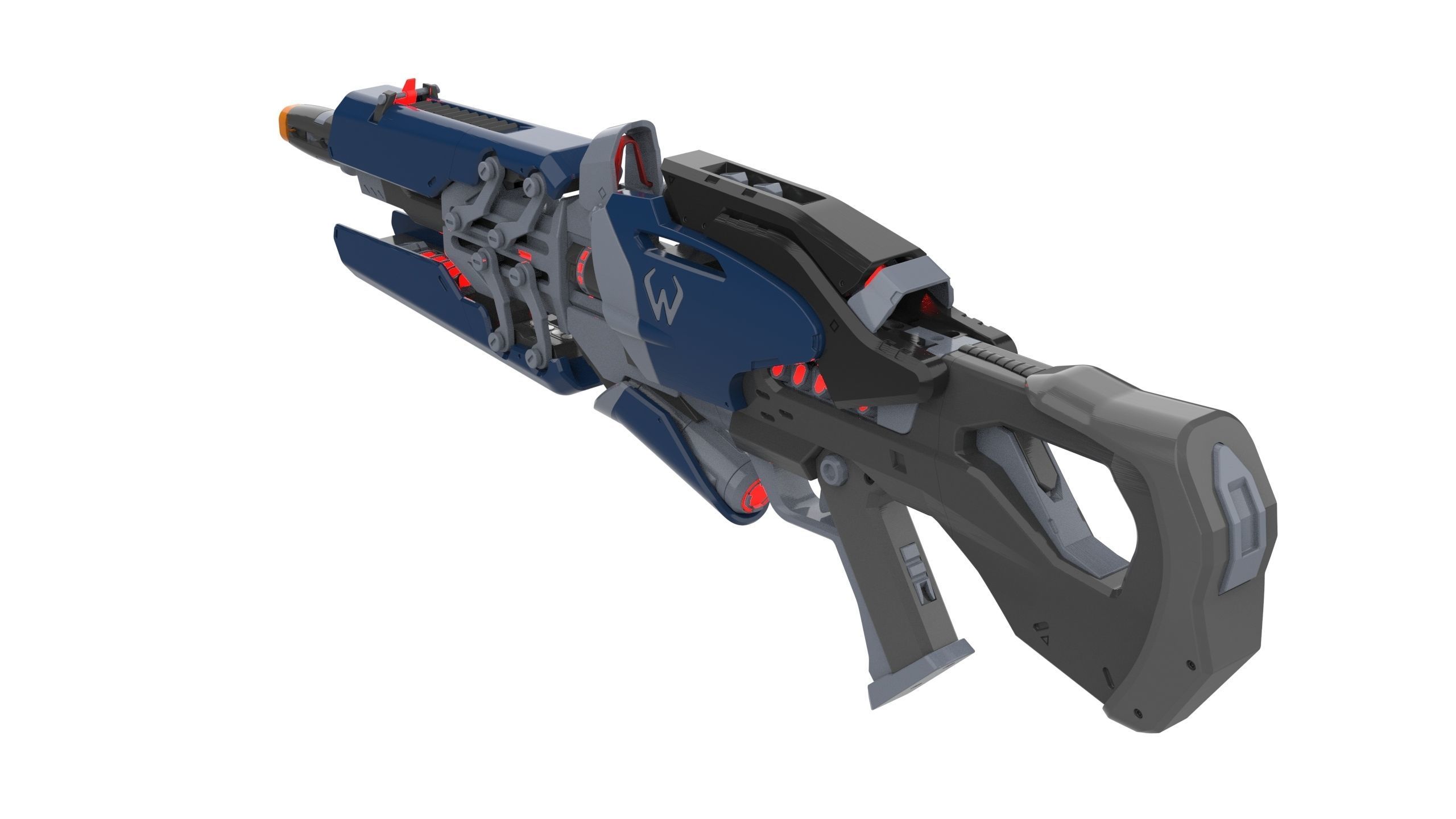 Widowmaker Original Skin - Overwatch - STL and CAD Personal Use 3D print model_4
