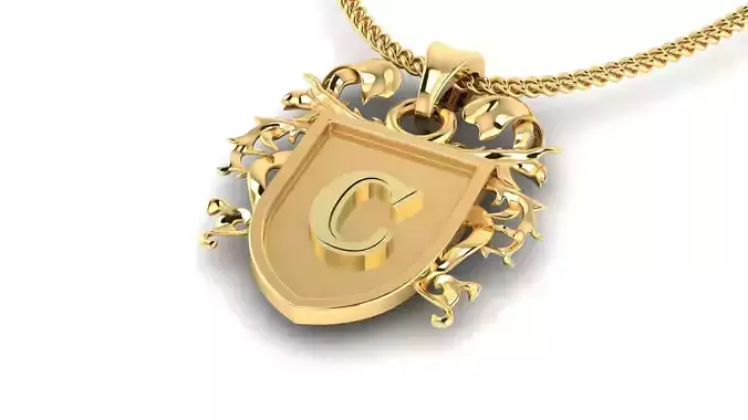 Letter- C - Pendant Name