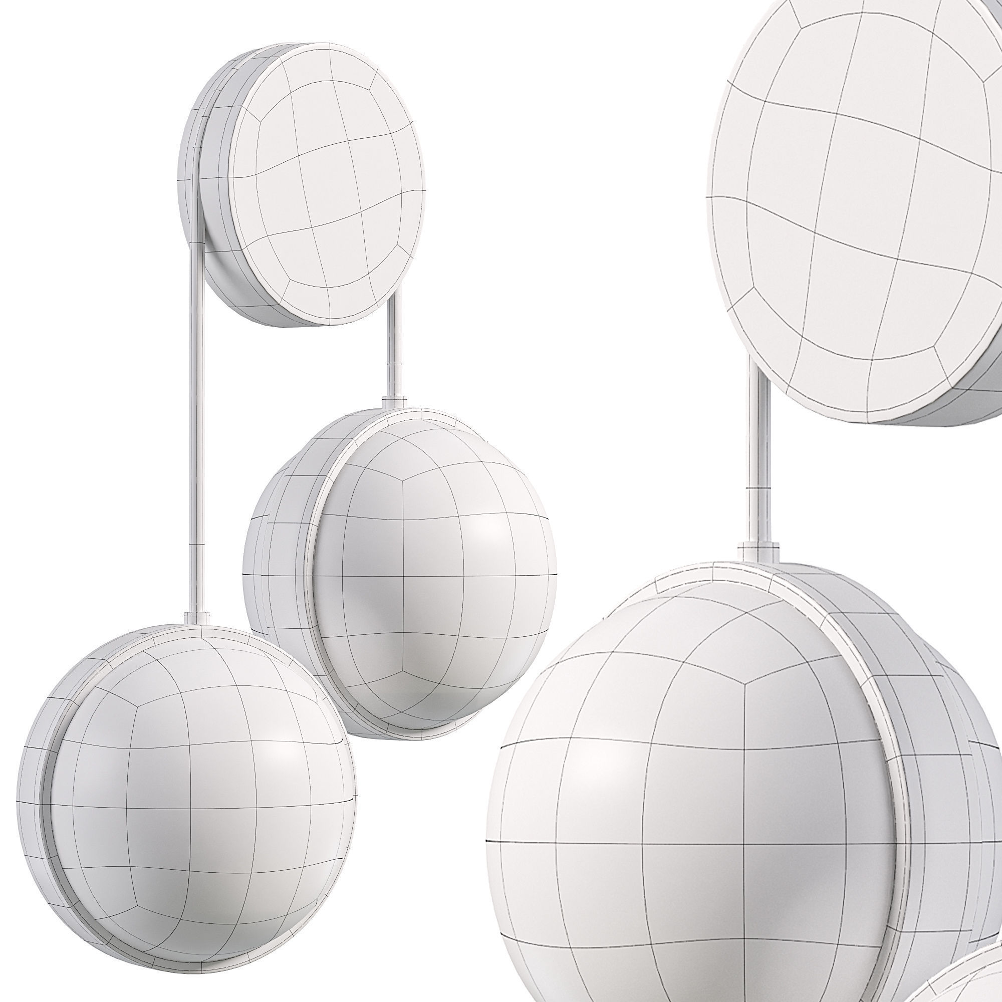 Blox Wall Lamp  3D model_2