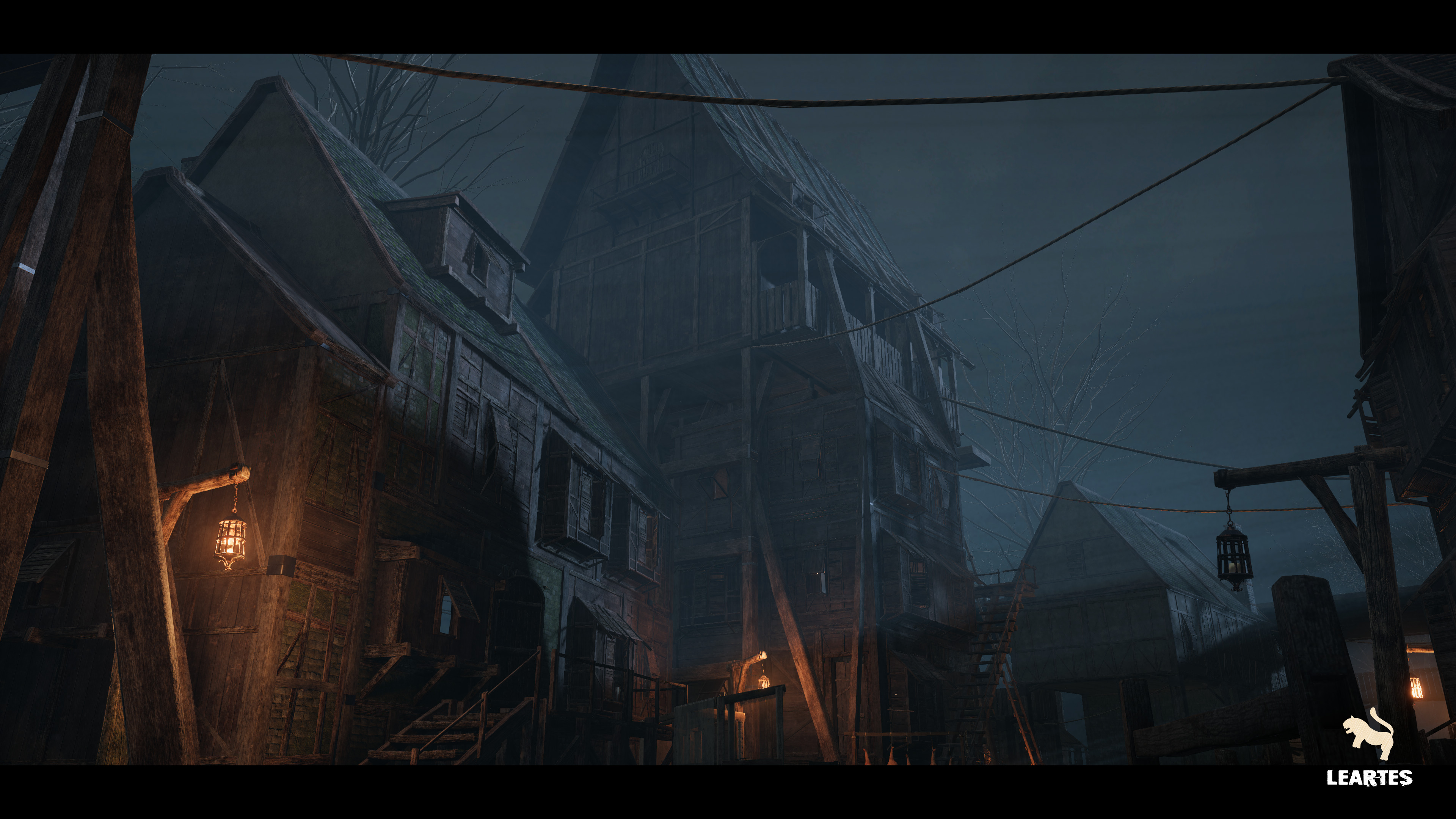 Dark Medieval Environment Megapack Low-poly 3D model_17