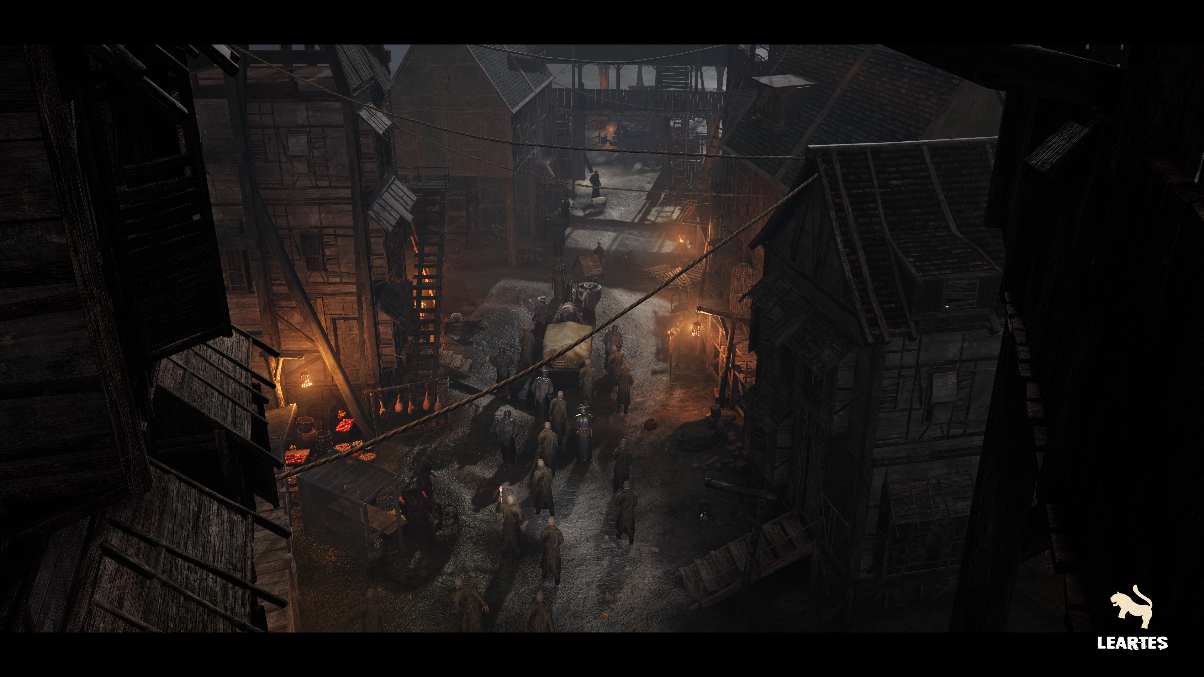 Dark Medieval Environment Megapack Low-poly 3D model_14