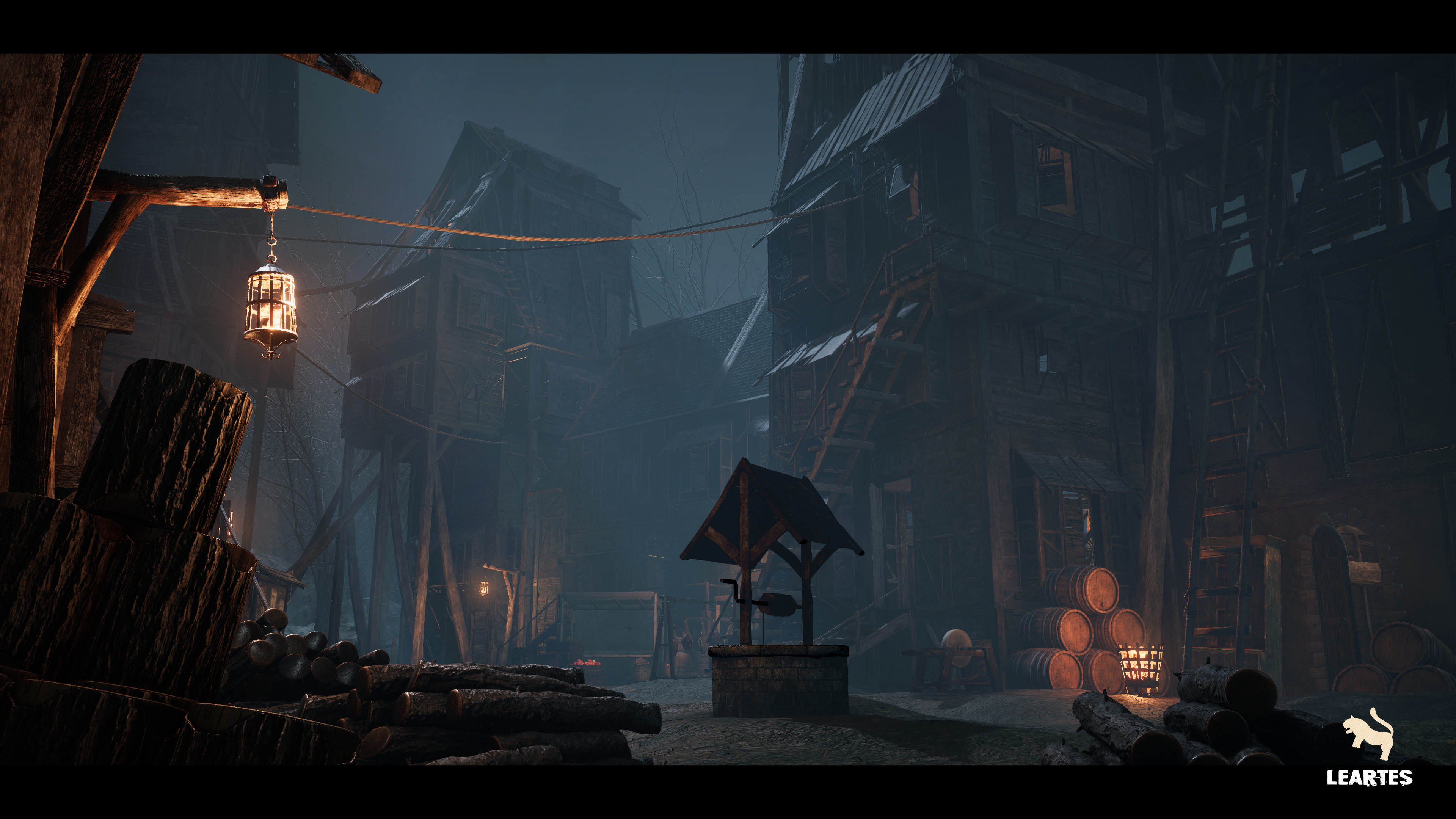 Dark Medieval Environment Megapack Low-poly 3D model_8