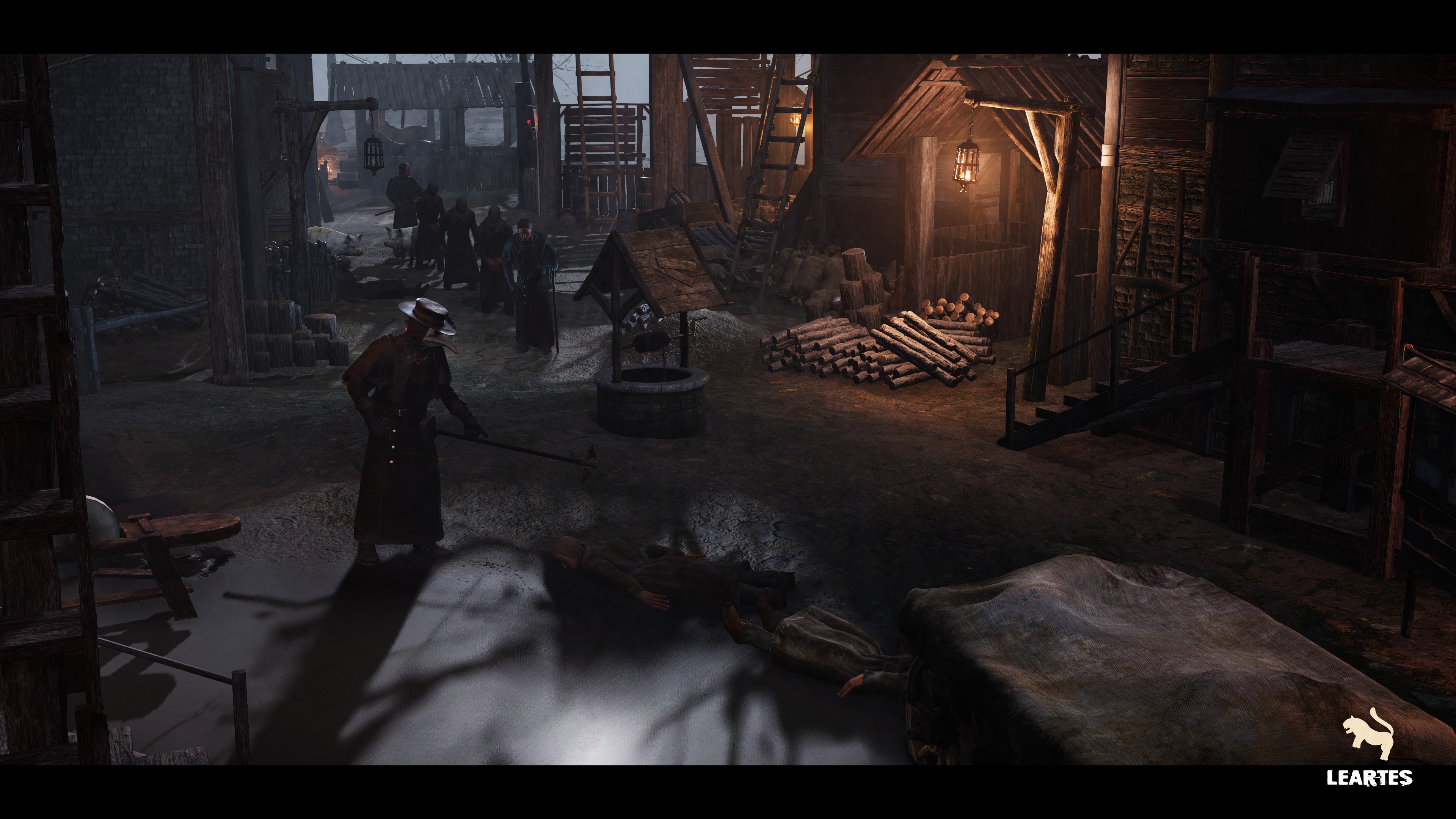 Dark Medieval Environment Megapack Low-poly 3D model_10