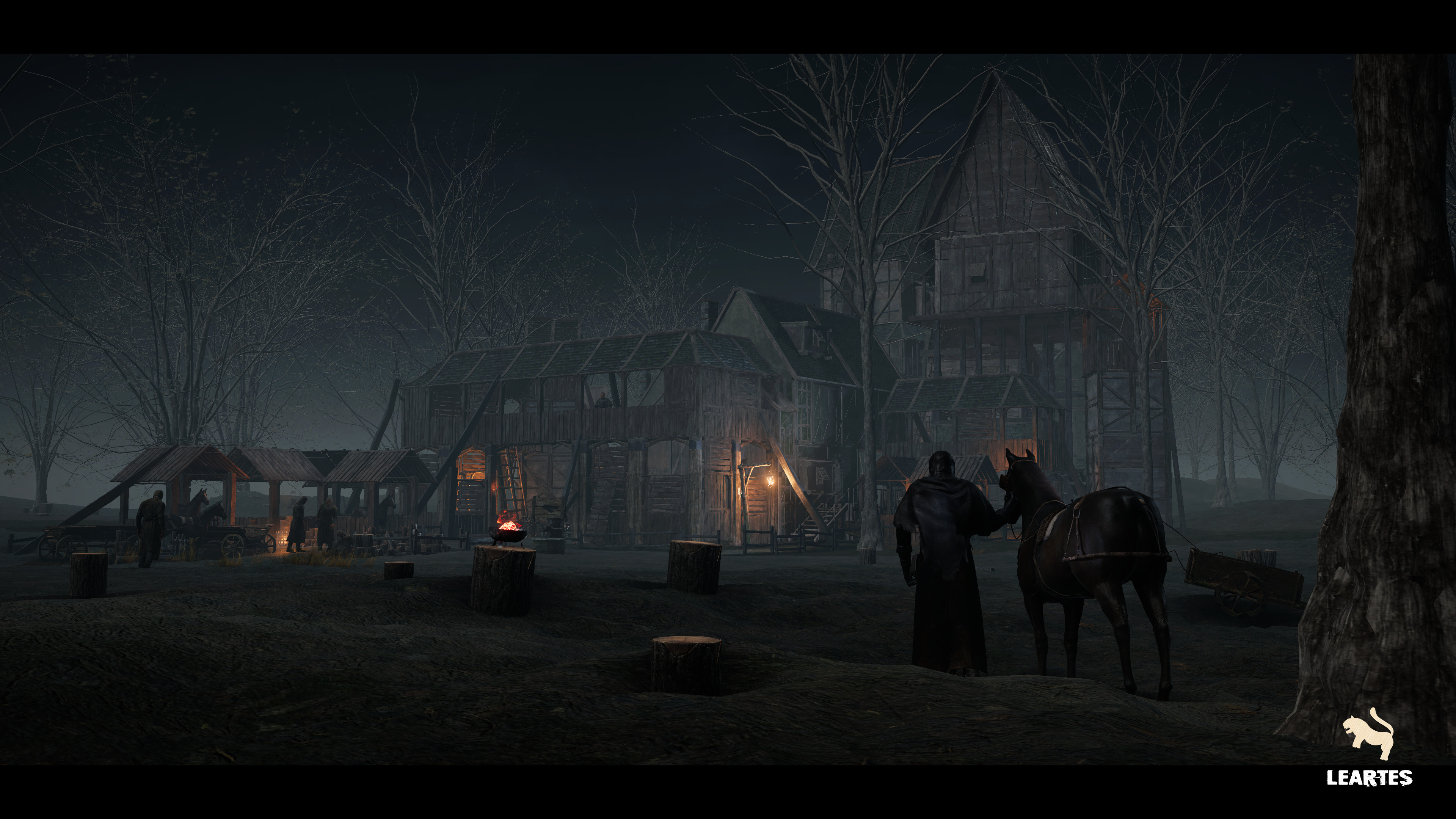 Dark Medieval Environment Megapack Low-poly 3D model_6