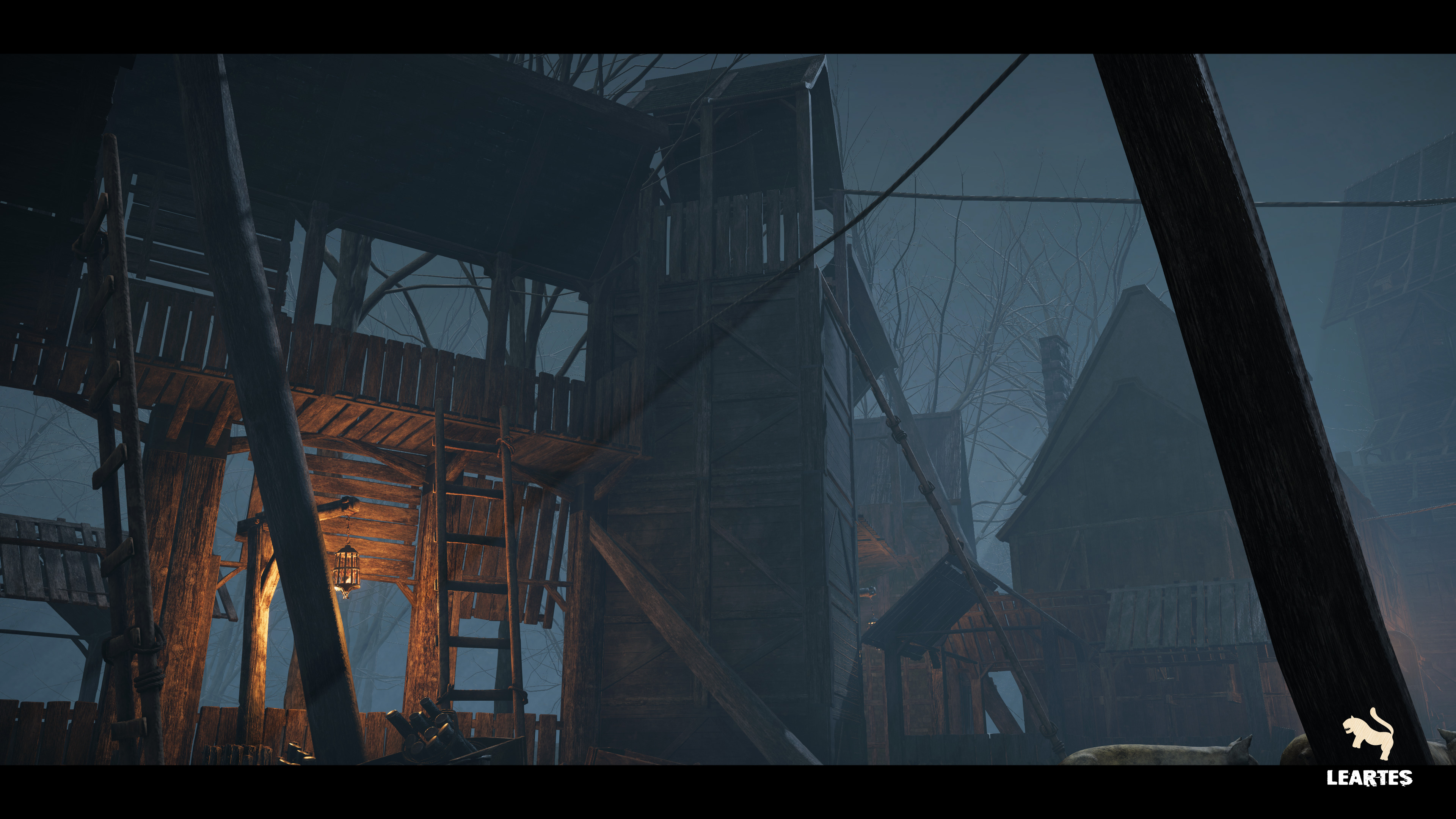 Dark Medieval Environment Megapack Low-poly 3D model_9