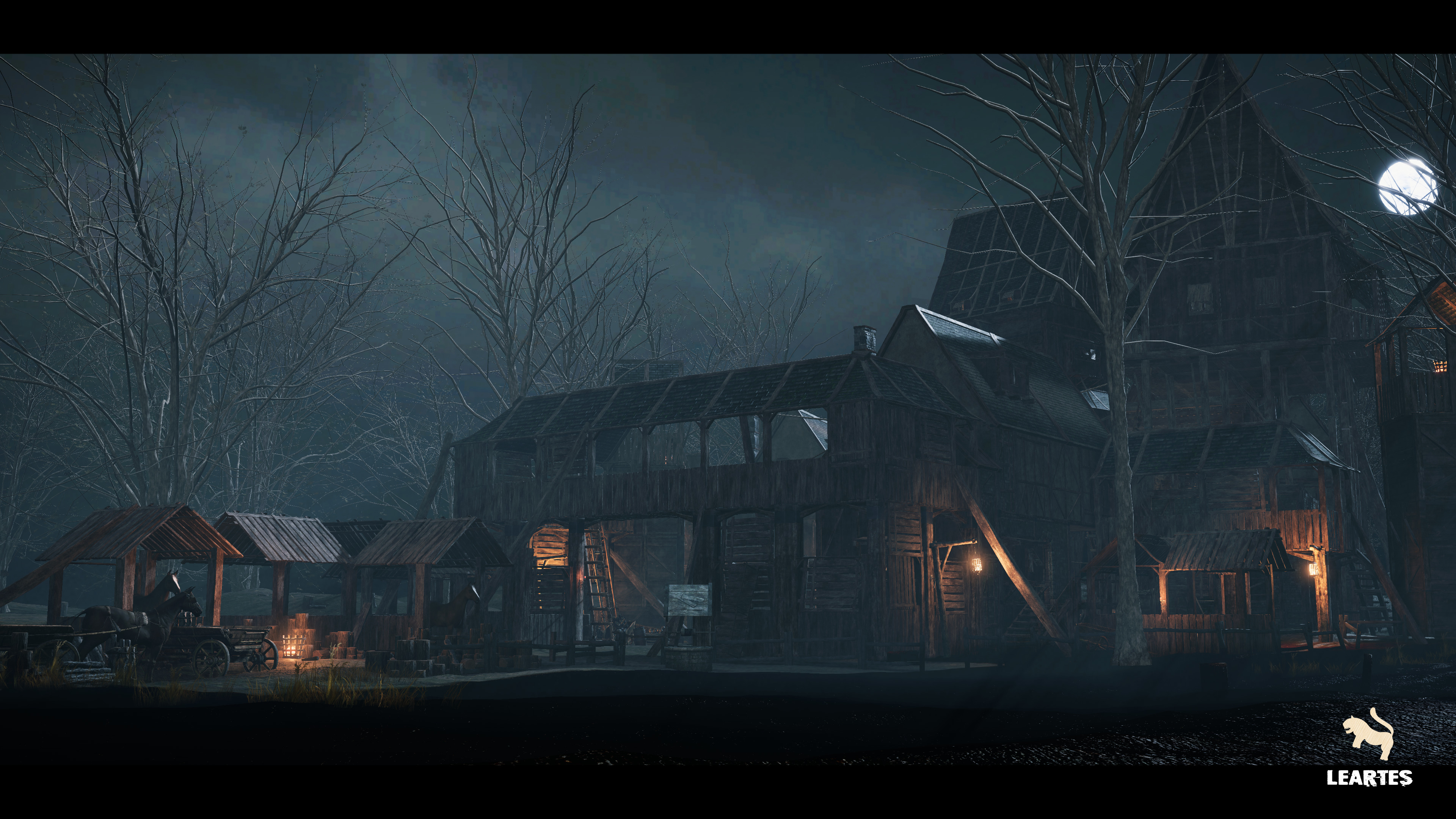 Dark Medieval Environment Megapack Low-poly 3D model_18