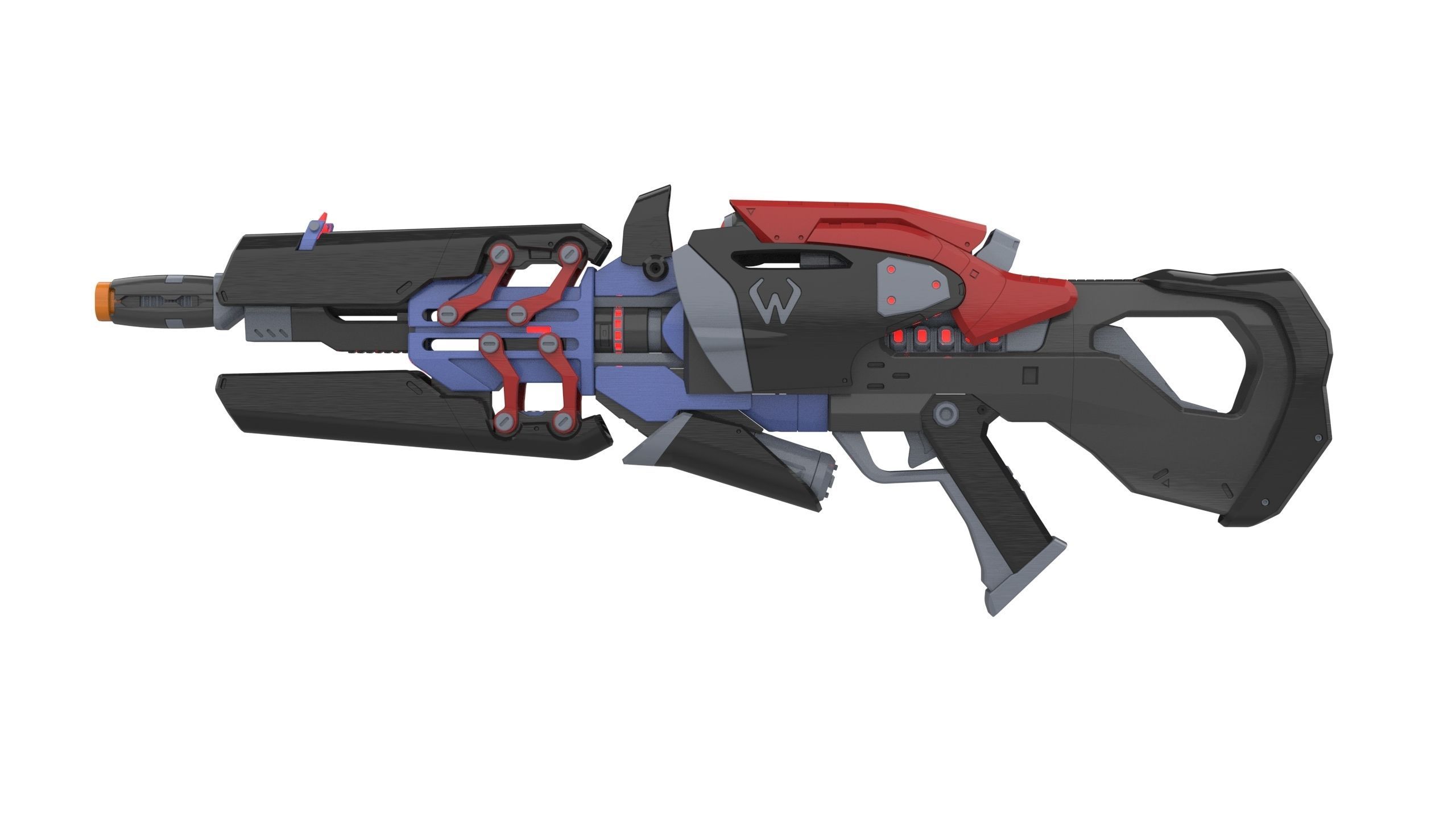 Widowmaker Noire Skin - Overwatch - STL and CAD - Commercial Use 3D print model_4