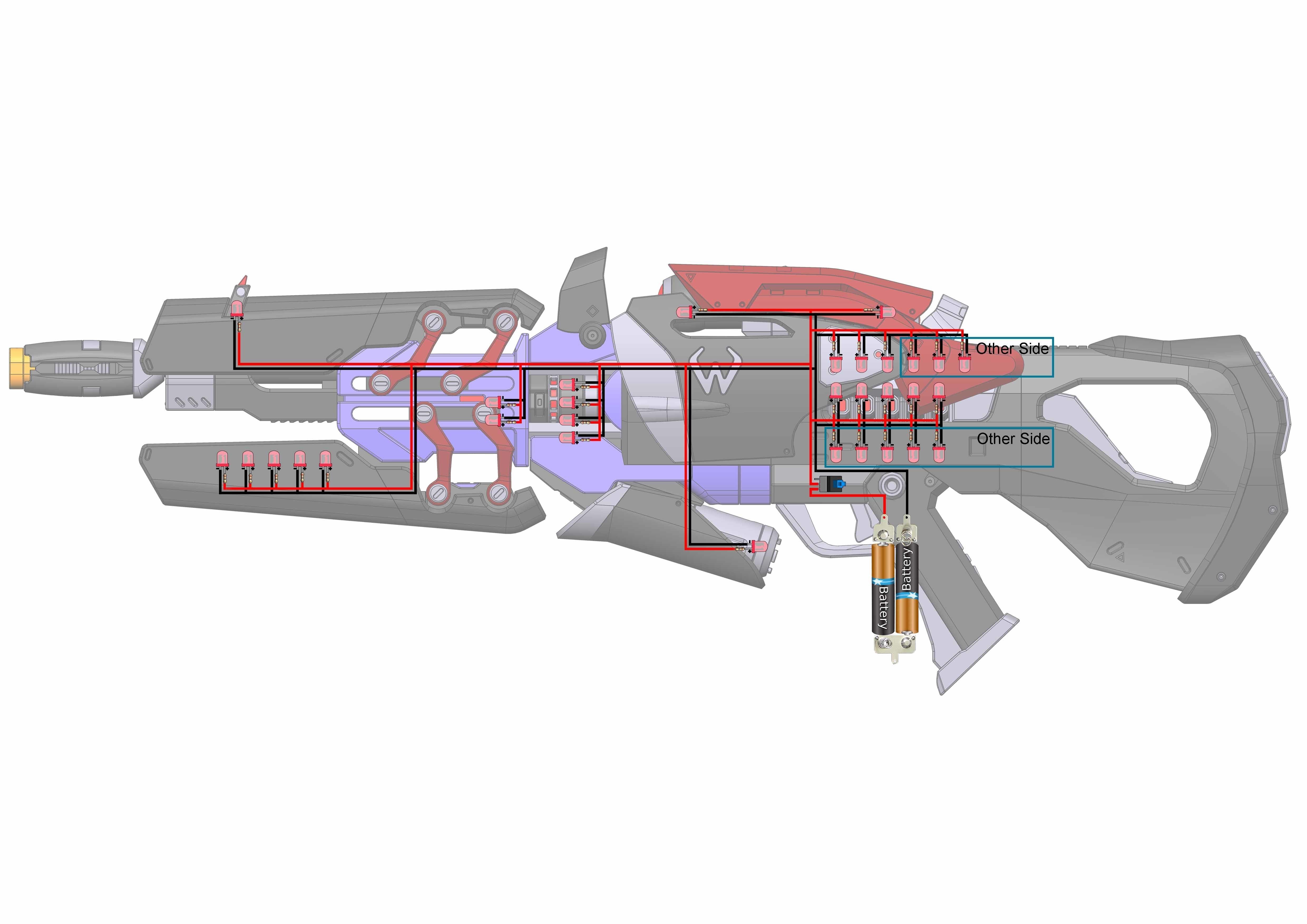 Widowmaker Noire Skin - Overwatch - STL and CAD - Commercial Use 3D print model_17