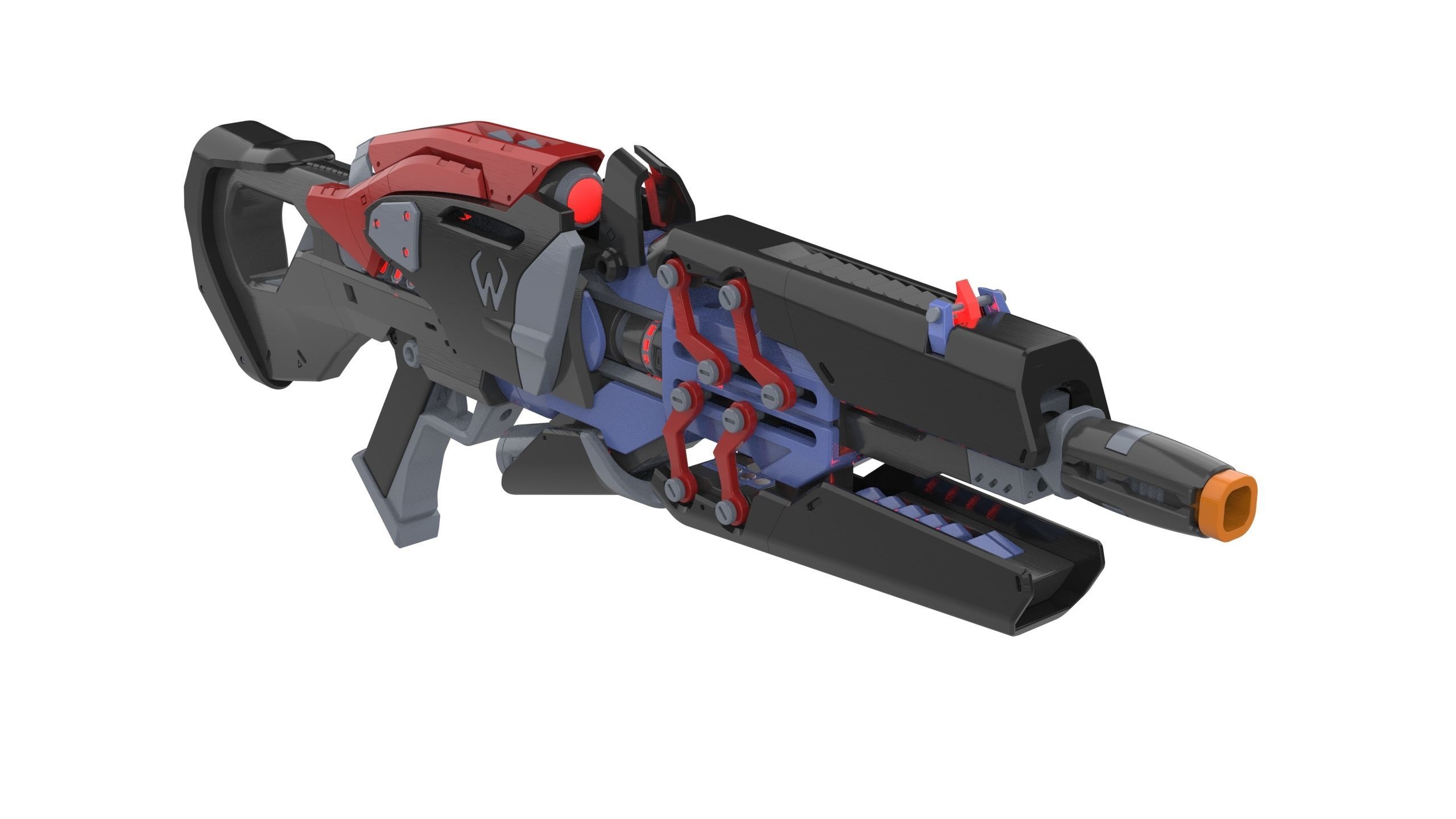 Widowmaker Noire Skin - Overwatch - STL and CAD - Commercial Use 3D print model_3
