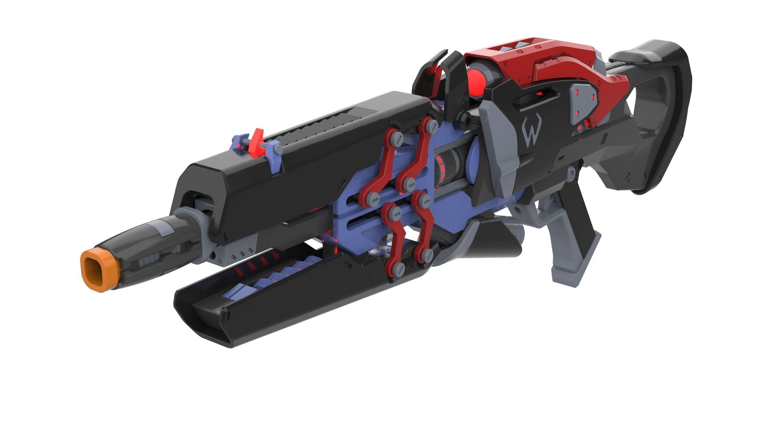 Widowmaker Noire Skin - Overwatch - STL and CAD - Commercial Use 3D print model_2