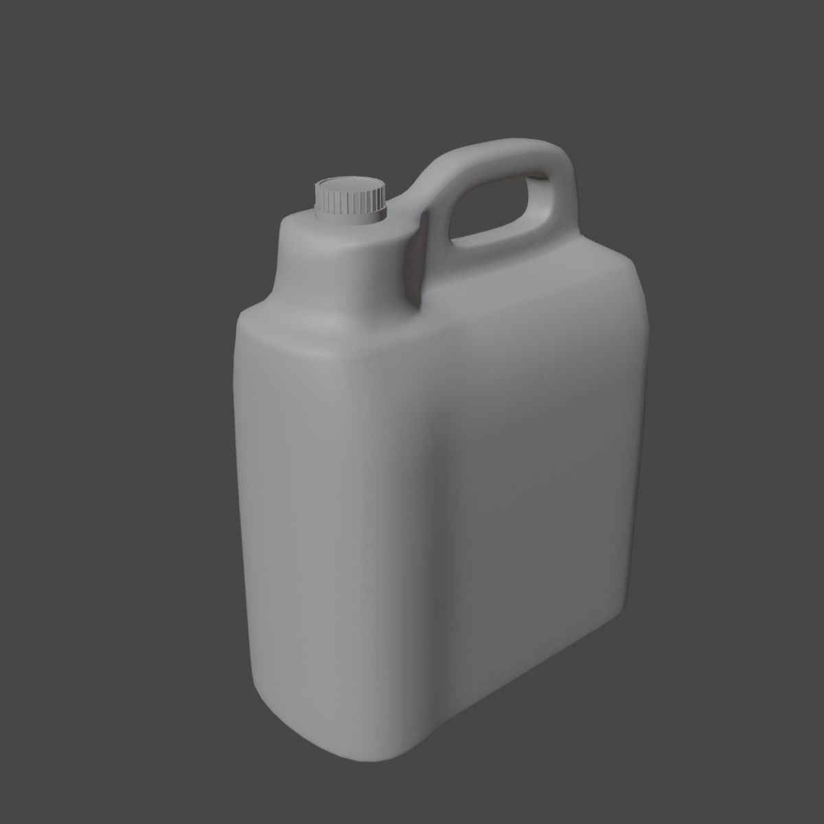 Plastic Canister 02 Low-poly 3D model_12