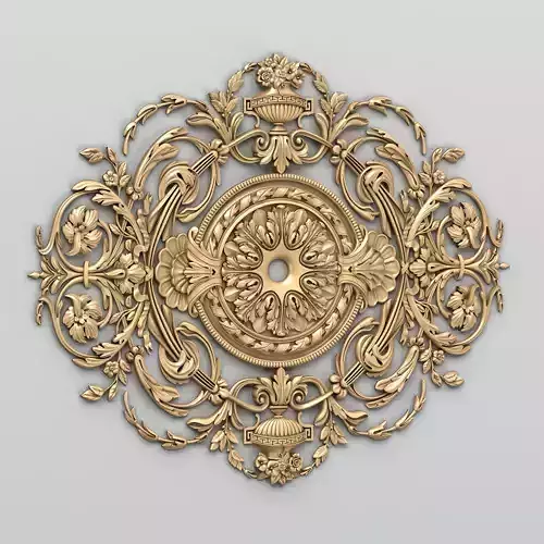 Round rosette 054 3D model