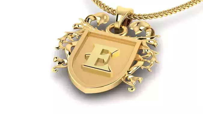 Letter- E - Pendant Name 