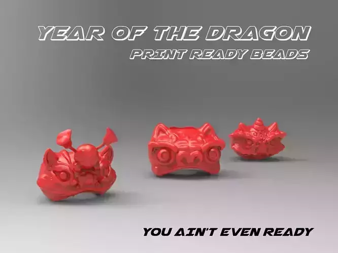 Year of the Dragon Beads Chinese New Year Decoration