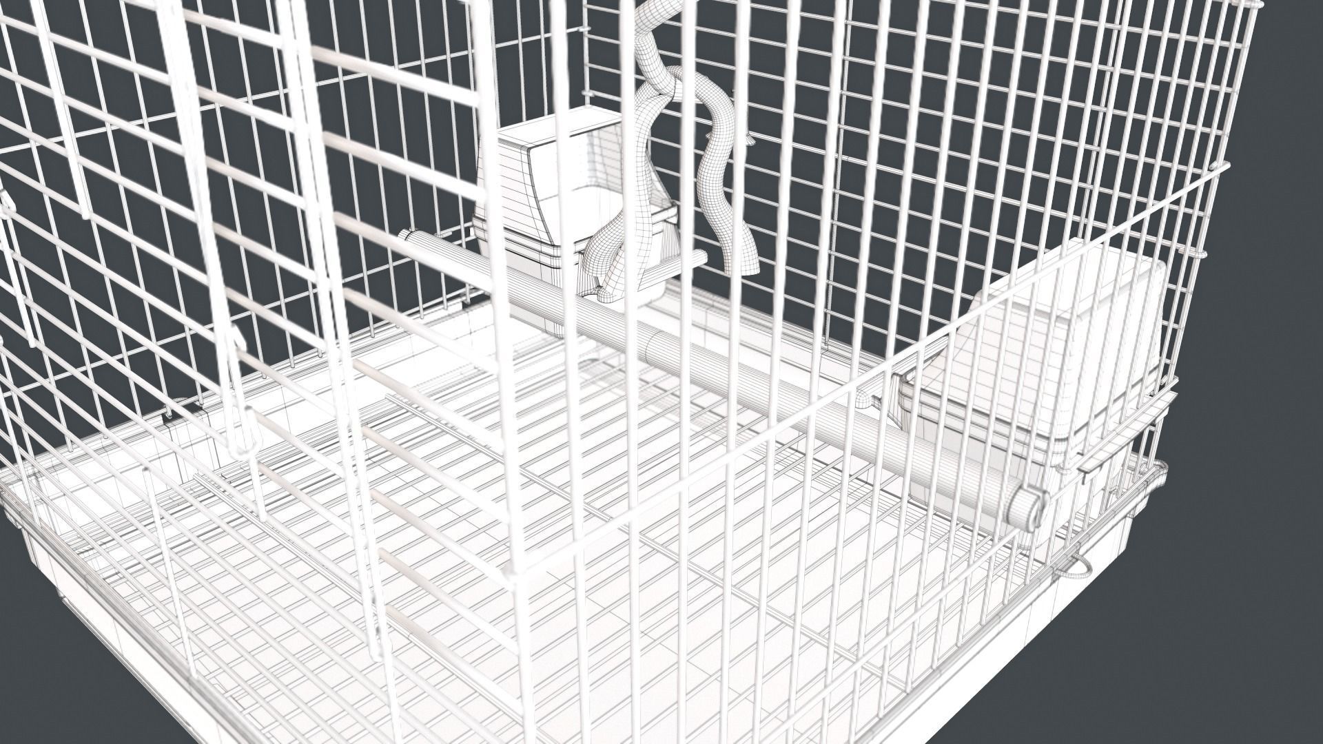 Bird Cage 3D model_12