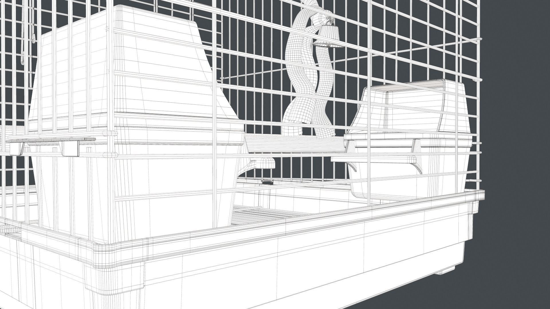 Bird Cage 3D model_14