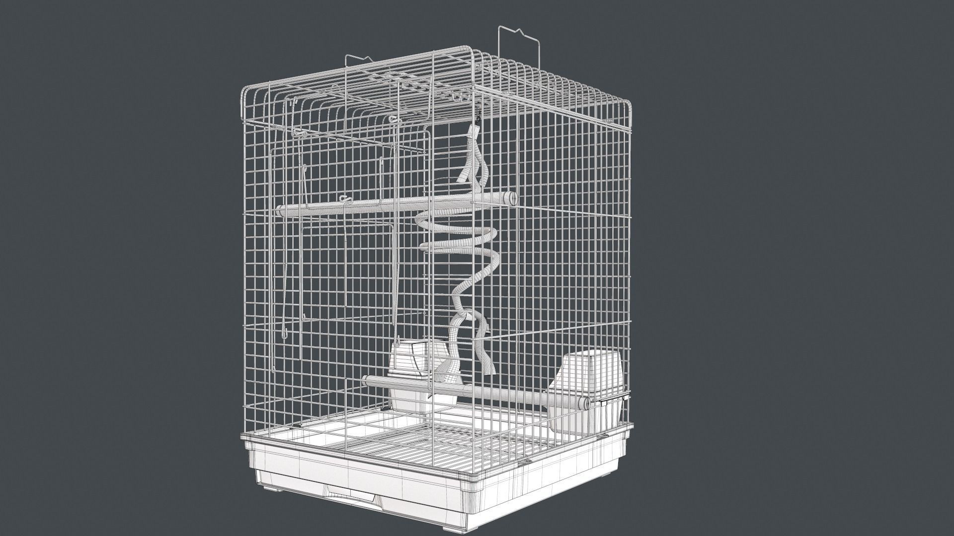 Bird Cage 3D model_10