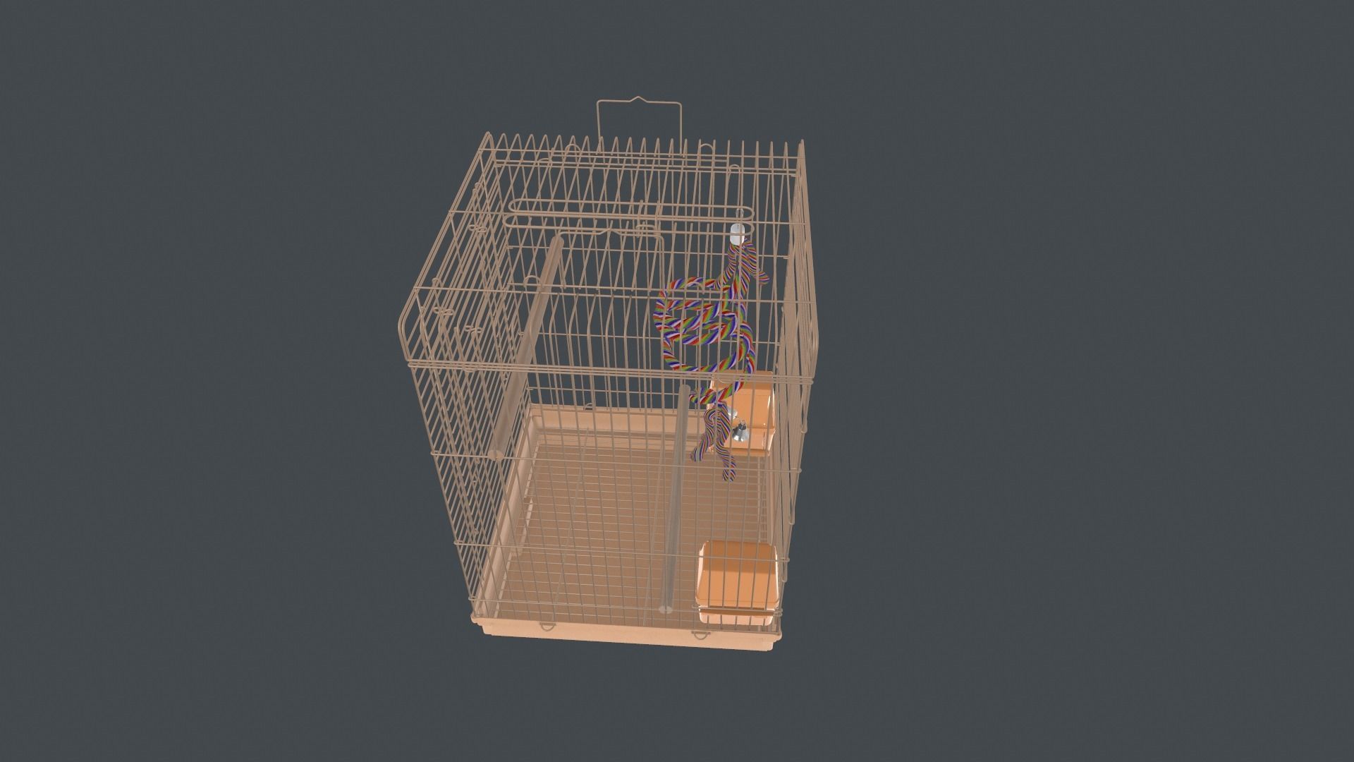 Bird Cage 3D model_2