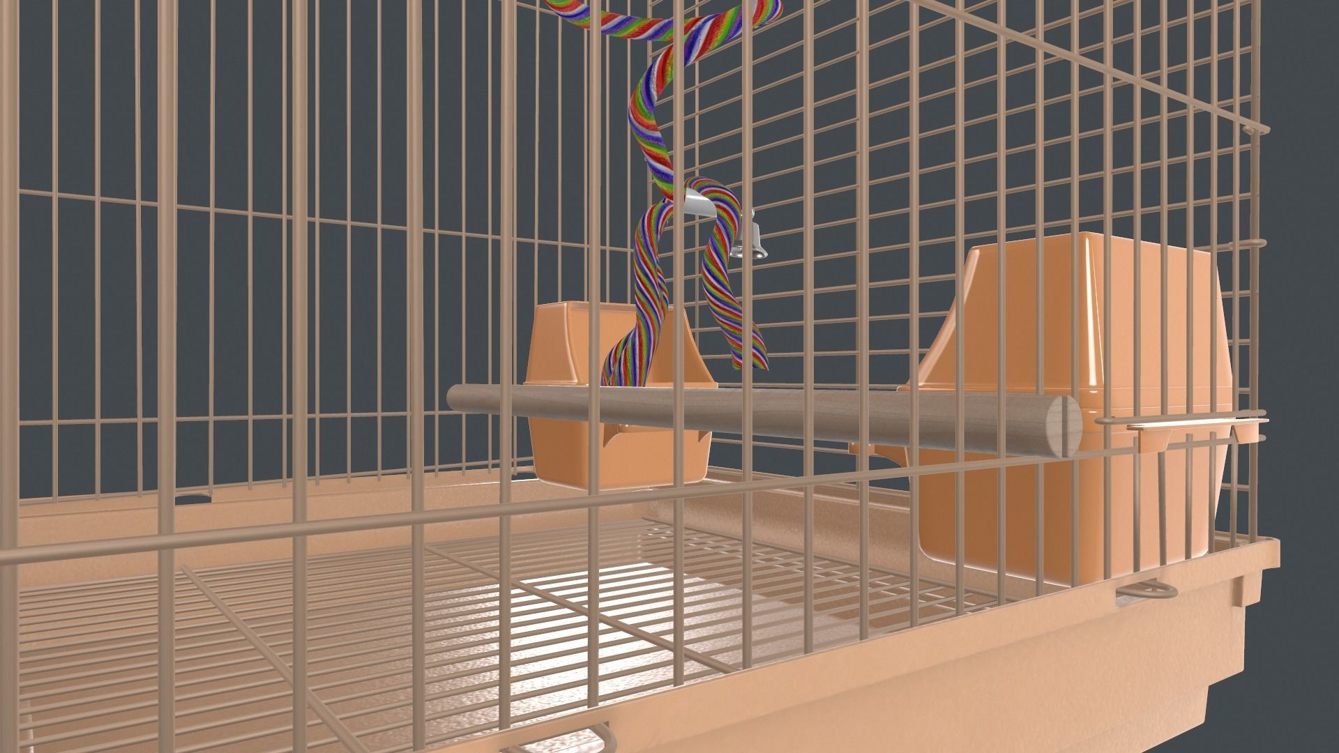 Bird Cage 3D model_4