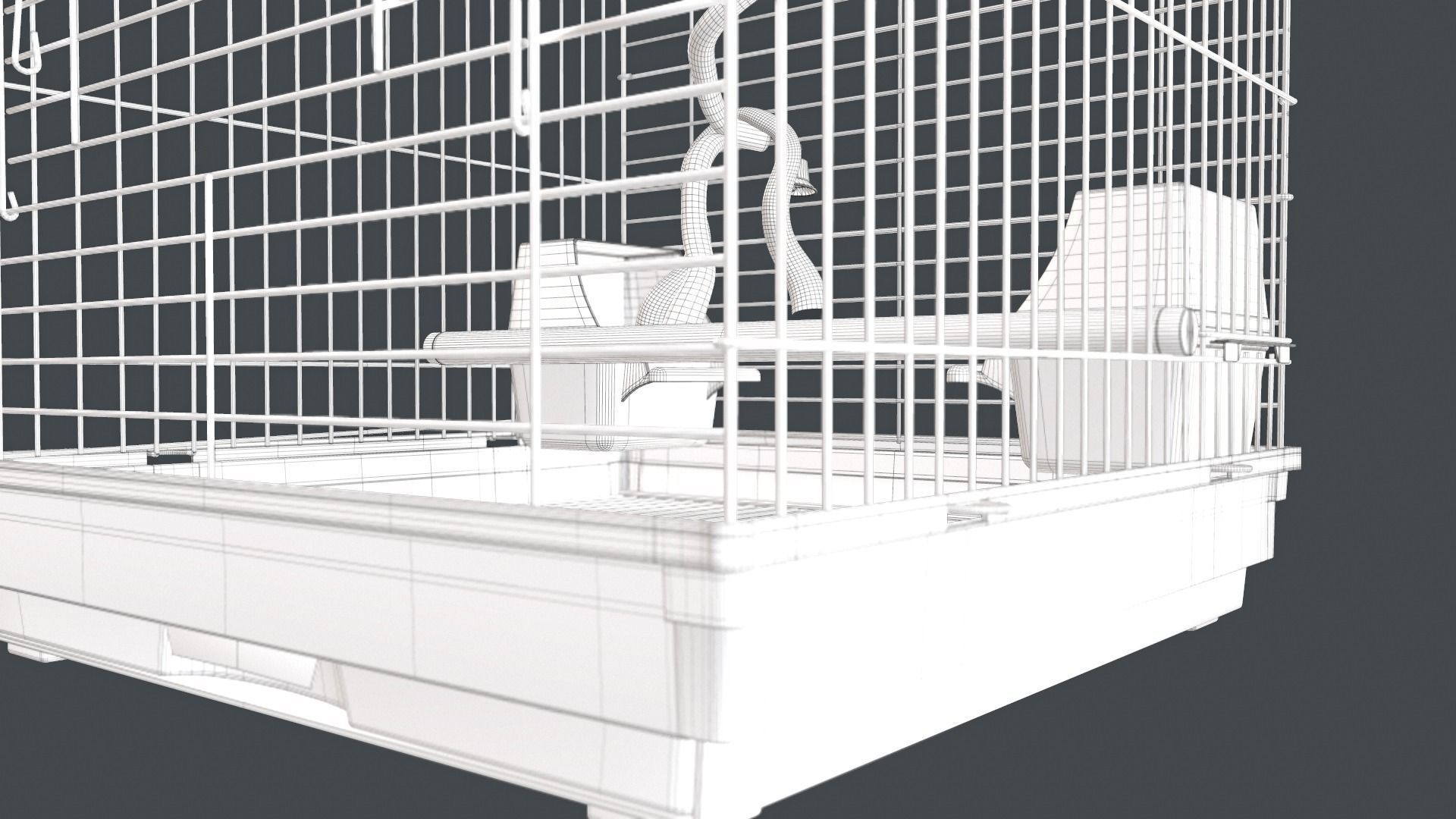 Bird Cage 3D model_11