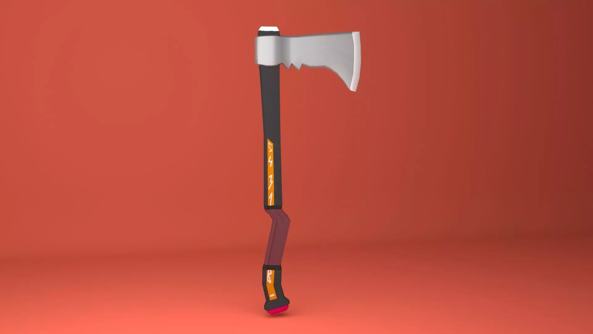 Rune Axe 3D model_0
