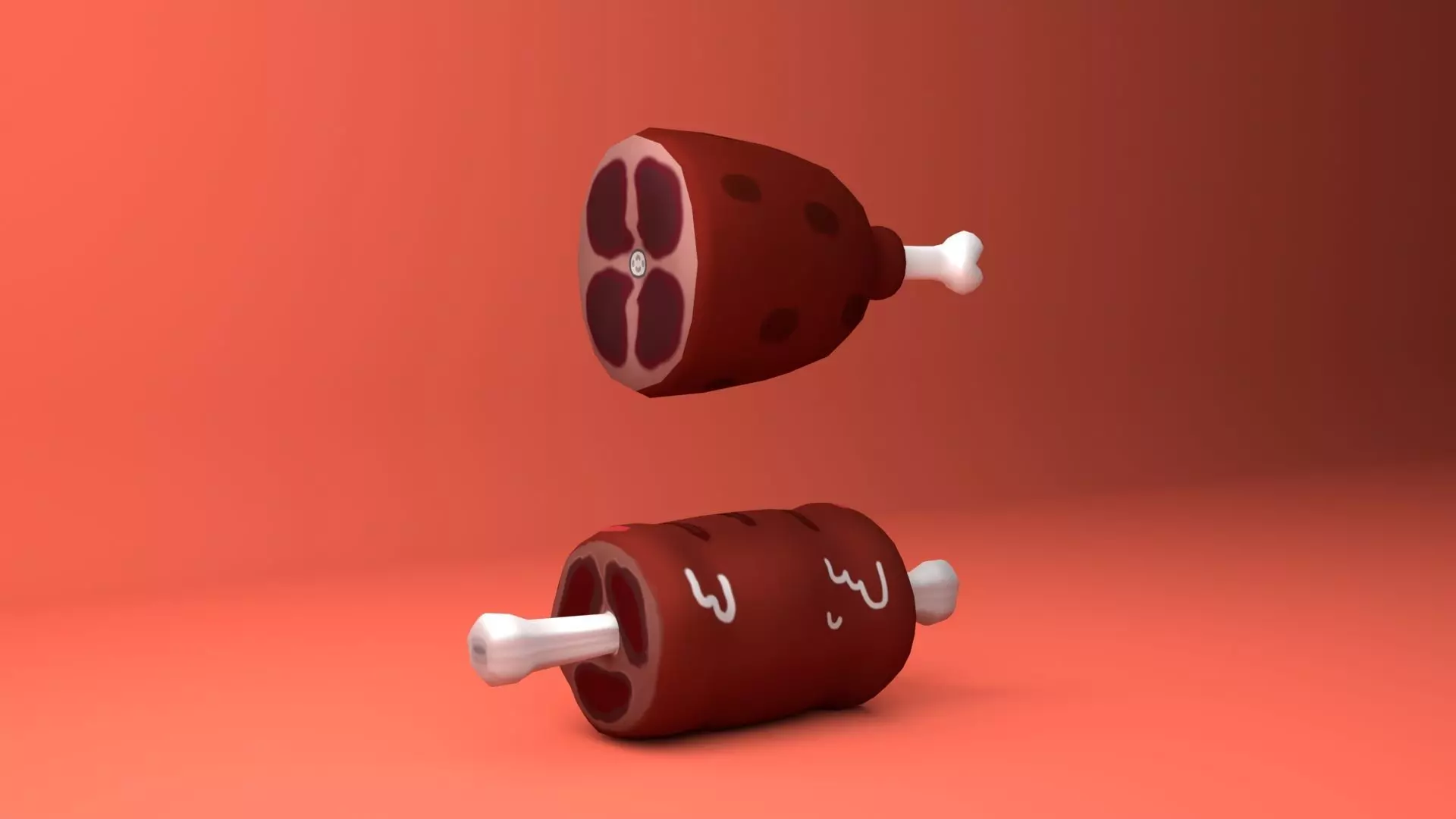 Meat Stick 3D model_0
