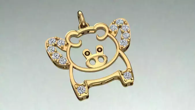 Pendant Pig D2