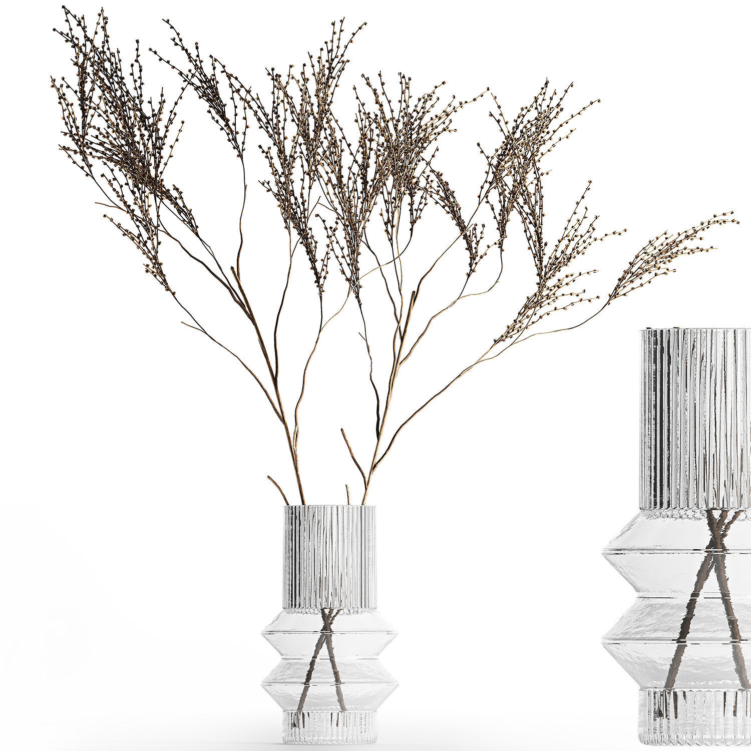 Minimalistic Bouquet Of Dry Branches In A Vase 315 3D model_6