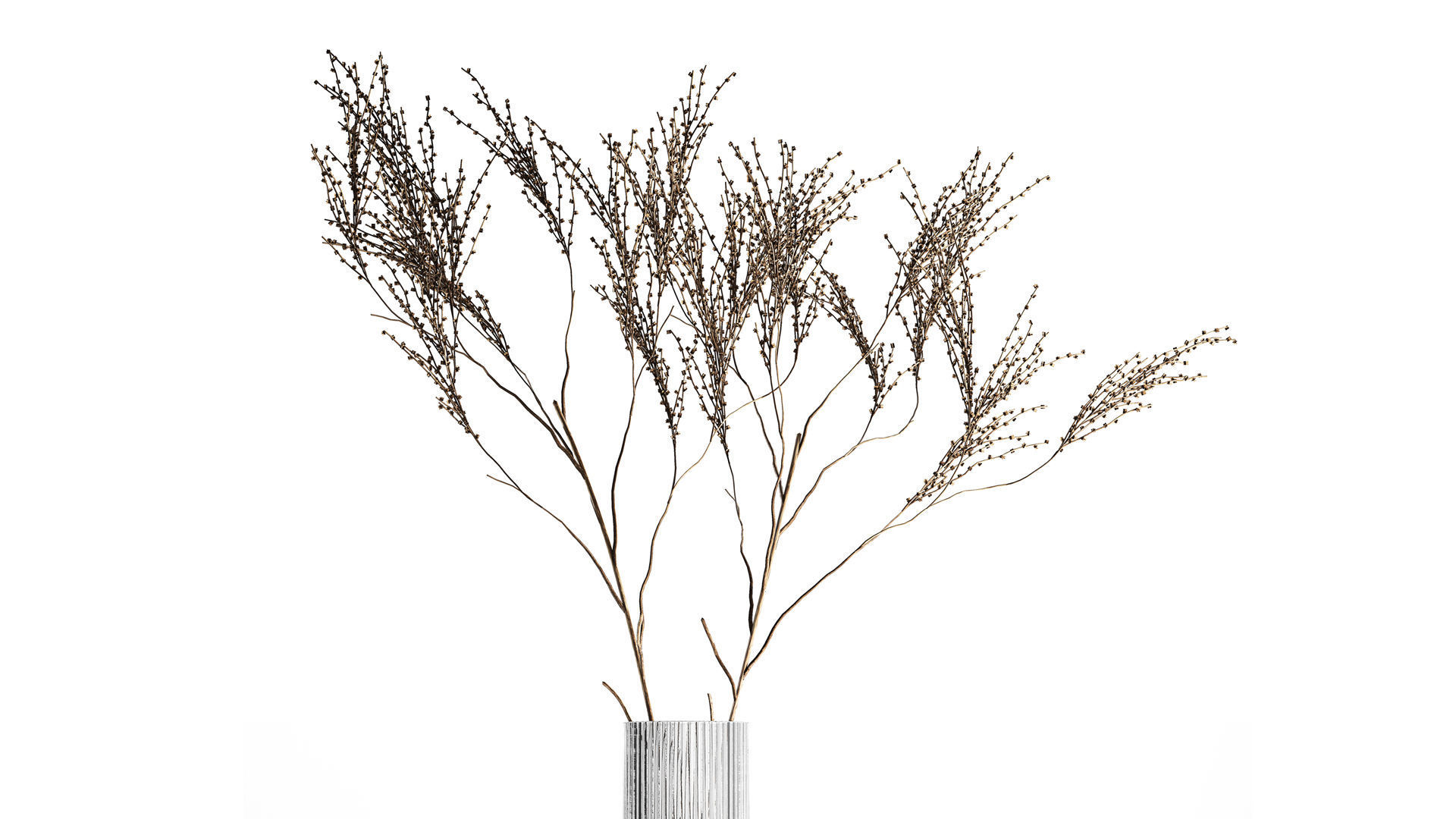 Minimalistic Bouquet Of Dry Branches In A Vase 315 3D model_2