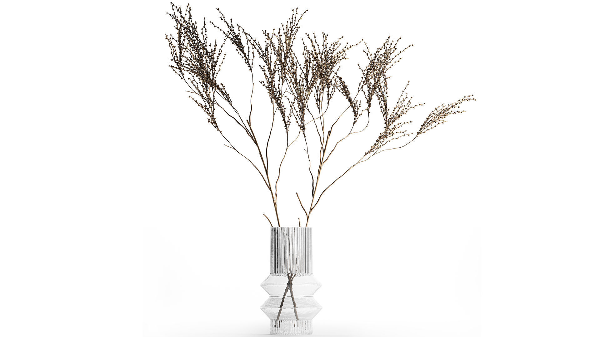 Minimalistic Bouquet Of Dry Branches In A Vase 315 3D model_1