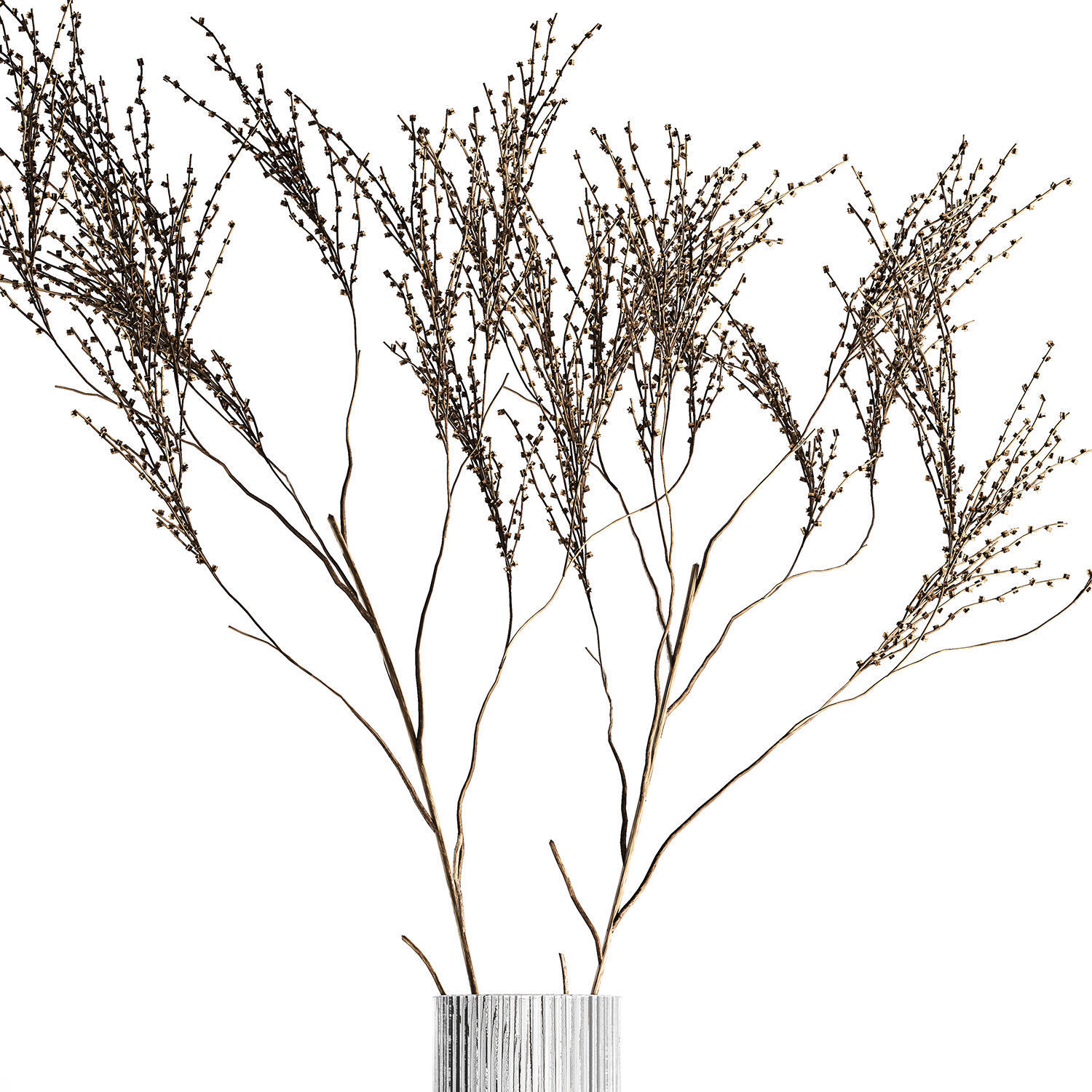 Minimalistic Bouquet Of Dry Branches In A Vase 315 3D model_10