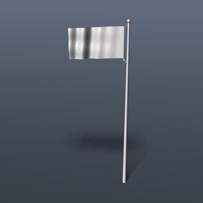 American Flag 3D model_8